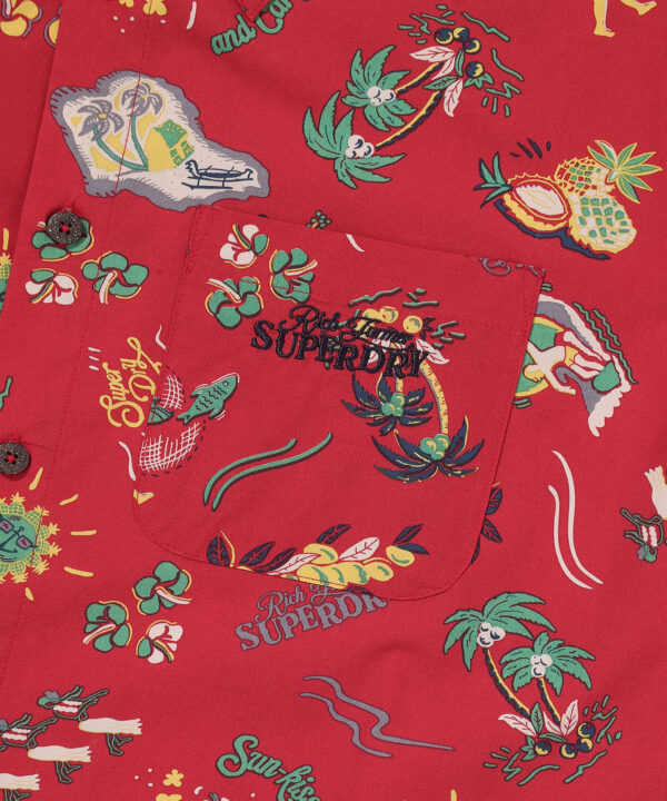 FARM SURF HAWAIIAN SHIRT RED SDUIHAP61 KRED 6