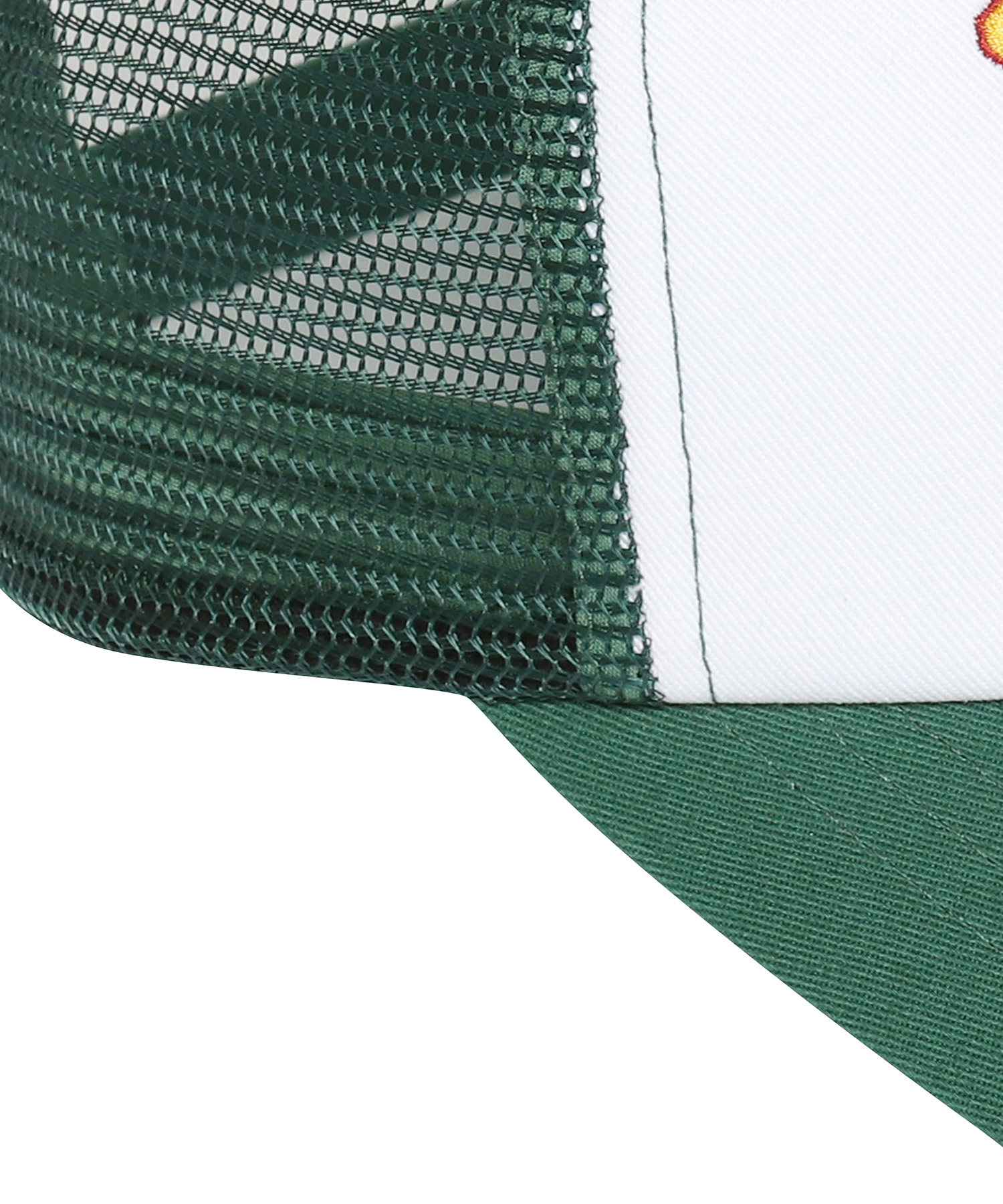 FLOWER MESH TRUCKER BALL CAP GREEN SDUGQYP03 KGRN 3