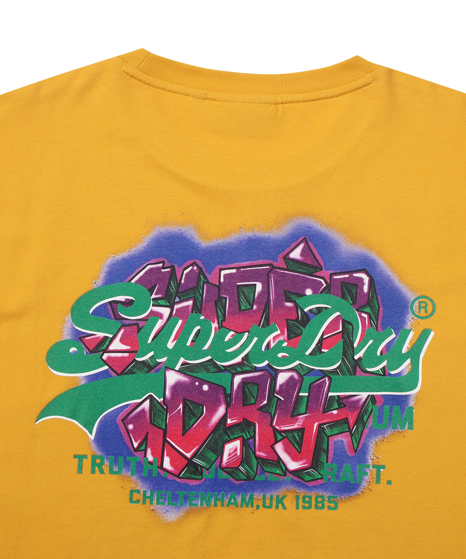 GRAFFITI LOGO T SHIRT MUSTARD SDUISCP60 KMTD 5