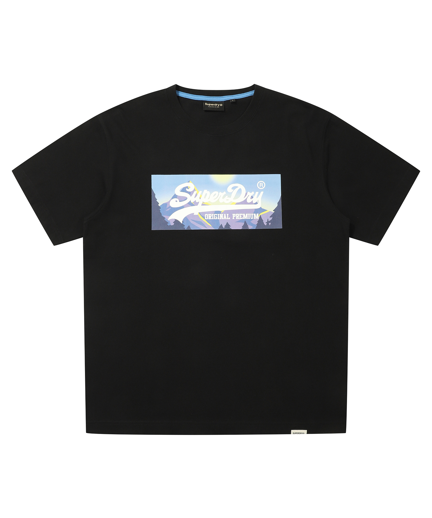 MOUNTAIN LOGO T SHIRT BLACK SDUISCP64 KBLK 1