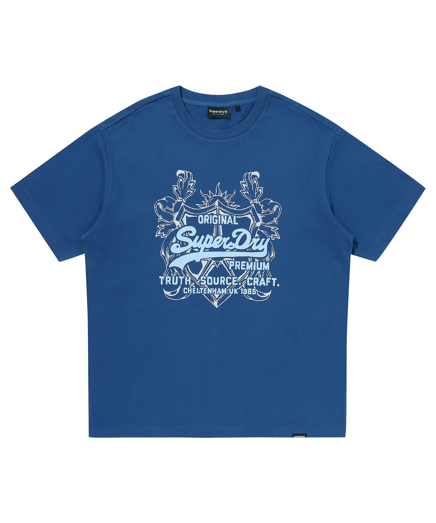 OVERLAP GRAPHIC T SHIRT D BLUE SDUISCP62 KDBL