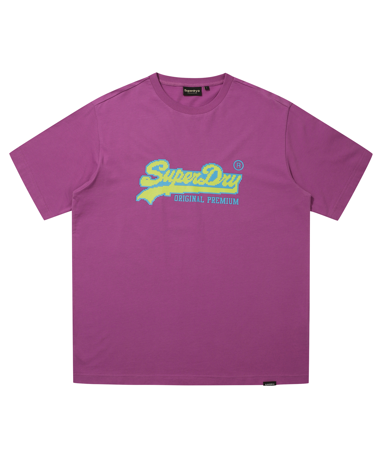 PIXEL LOGO T SHIRT PURPLE SDUISCP01 KPPL 1