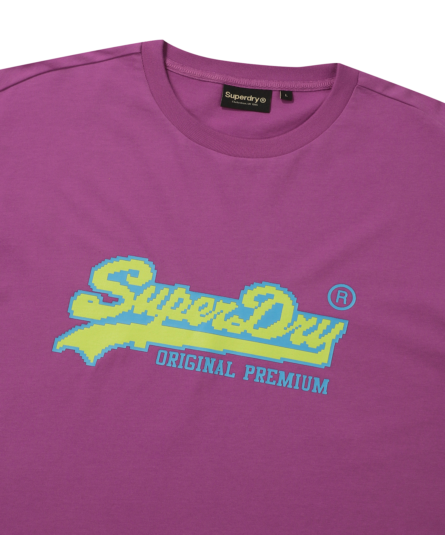 PIXEL LOGO T SHIRT PURPLE SDUISCP01 KPPL 3