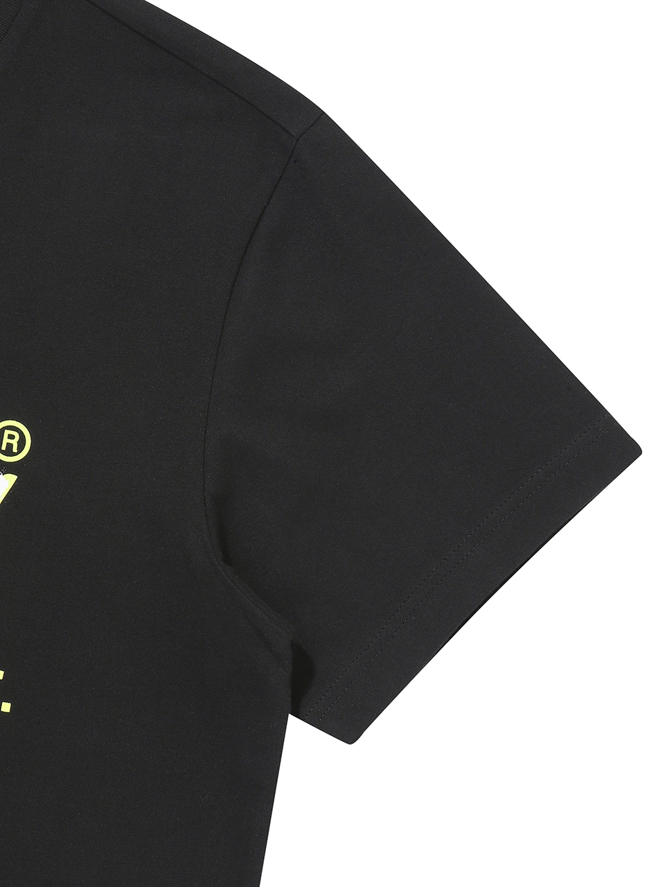 SPRAYED VINTAGE LOGO T SHIRT BLACK SDUISCP02 KBLK 4