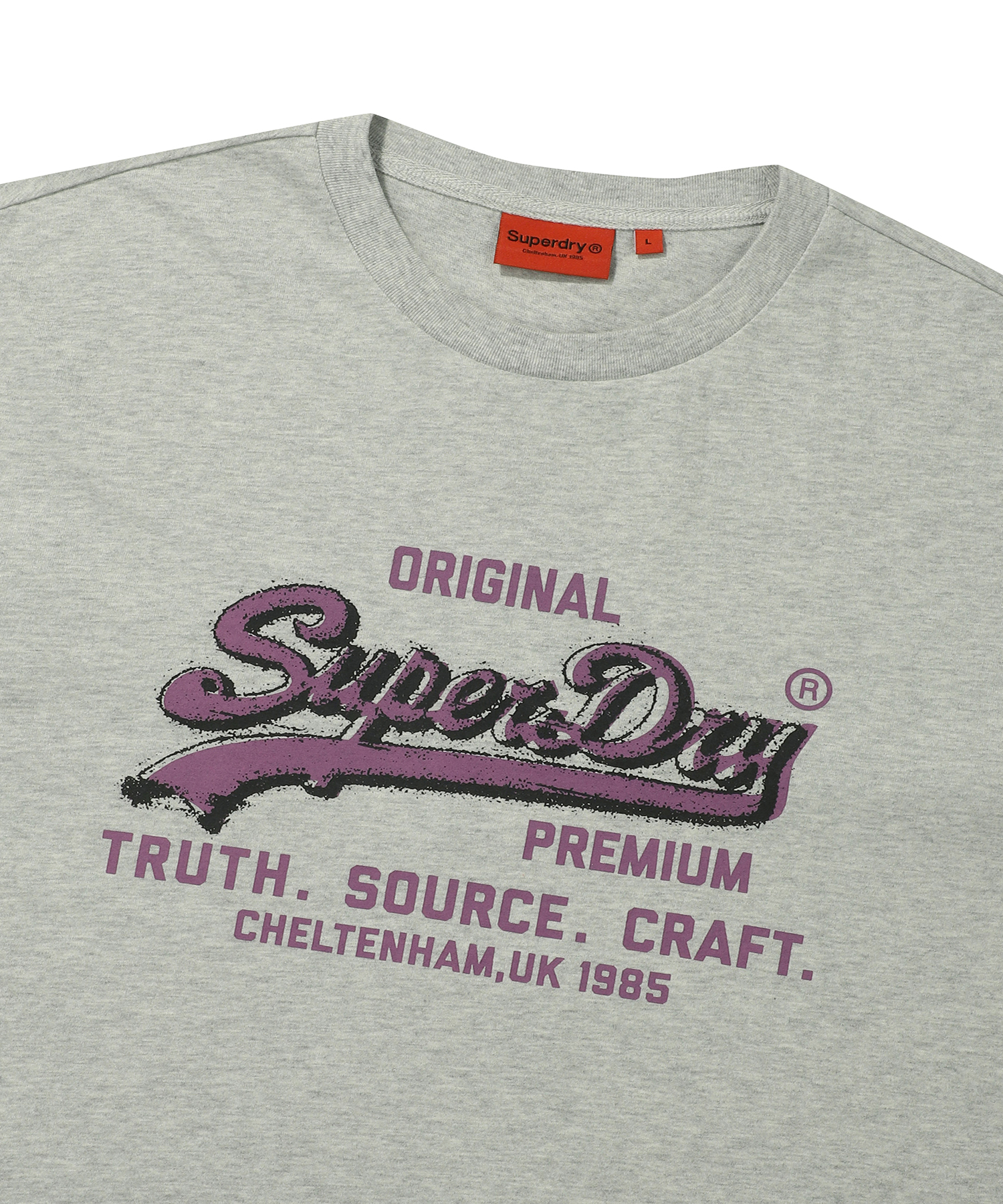 SPRAYED VINTAGE LOGO T SHIRT L M GREY SDUISCP02 KLMG 3