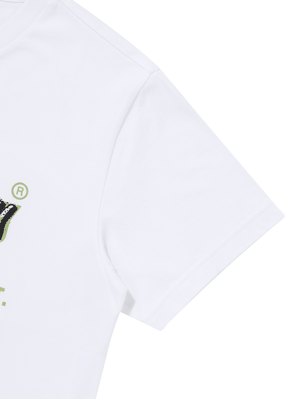 SPRAYED VINTAGE LOGO T SHIRT WHITE SDUISCP02 KWHT 4