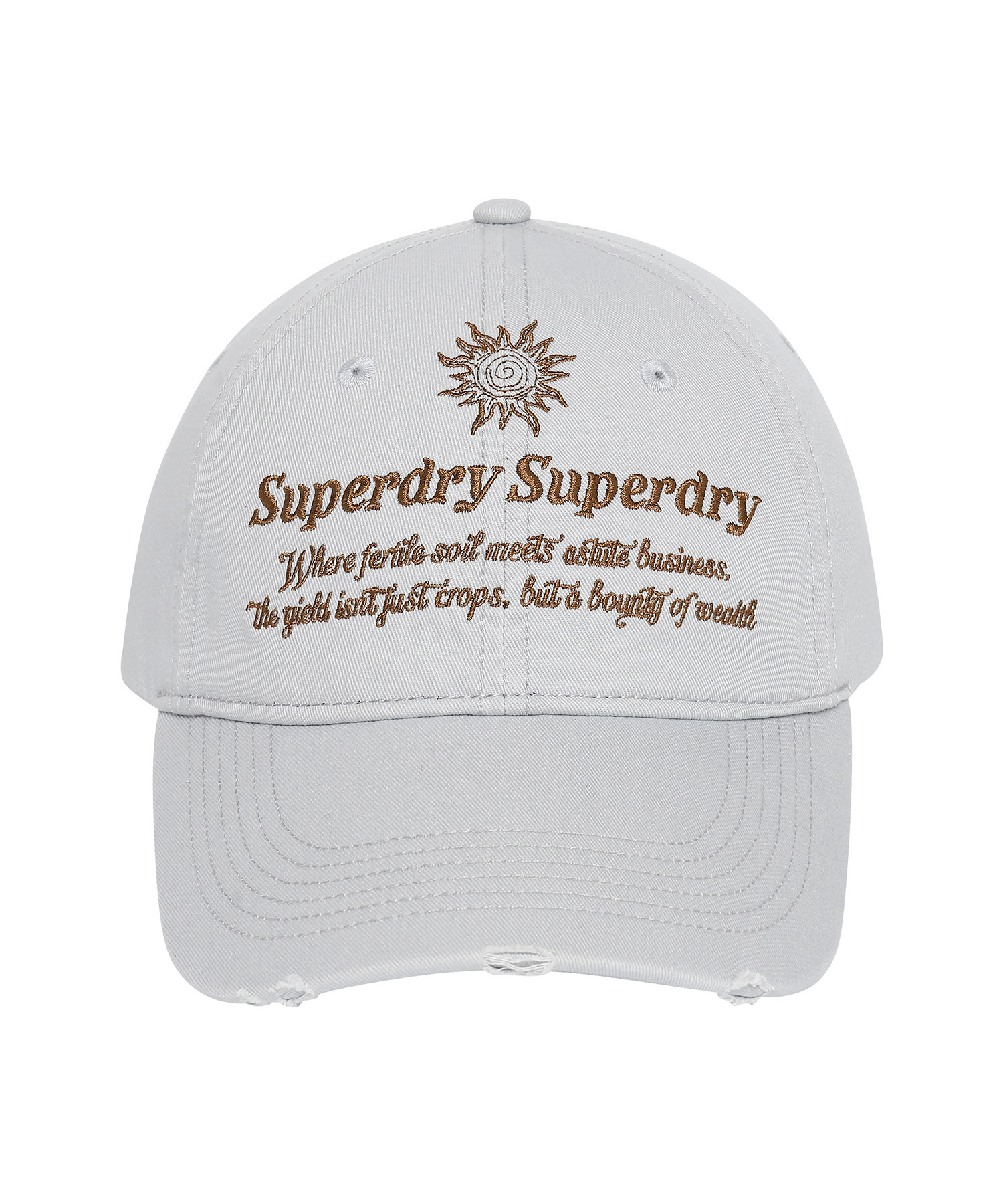 ◆Superdry◆ Vintage embroidered ball cap grey Superdry Grey Vintage Embroidered Cap - Zivri Fashions
