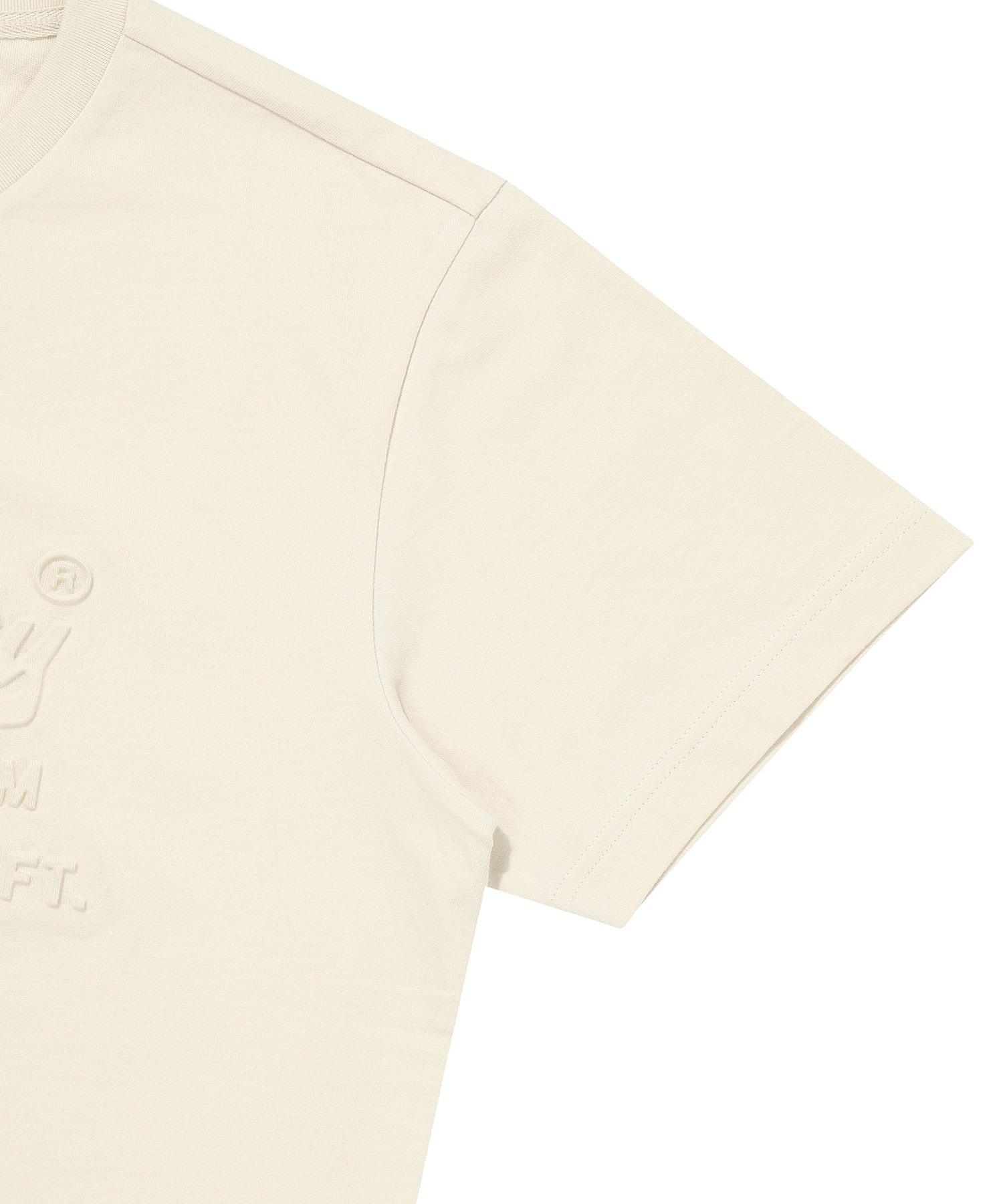 VINTAGE LOGO EMBO T SHIRT L BEIGE SDUISCP14 KLBE 4