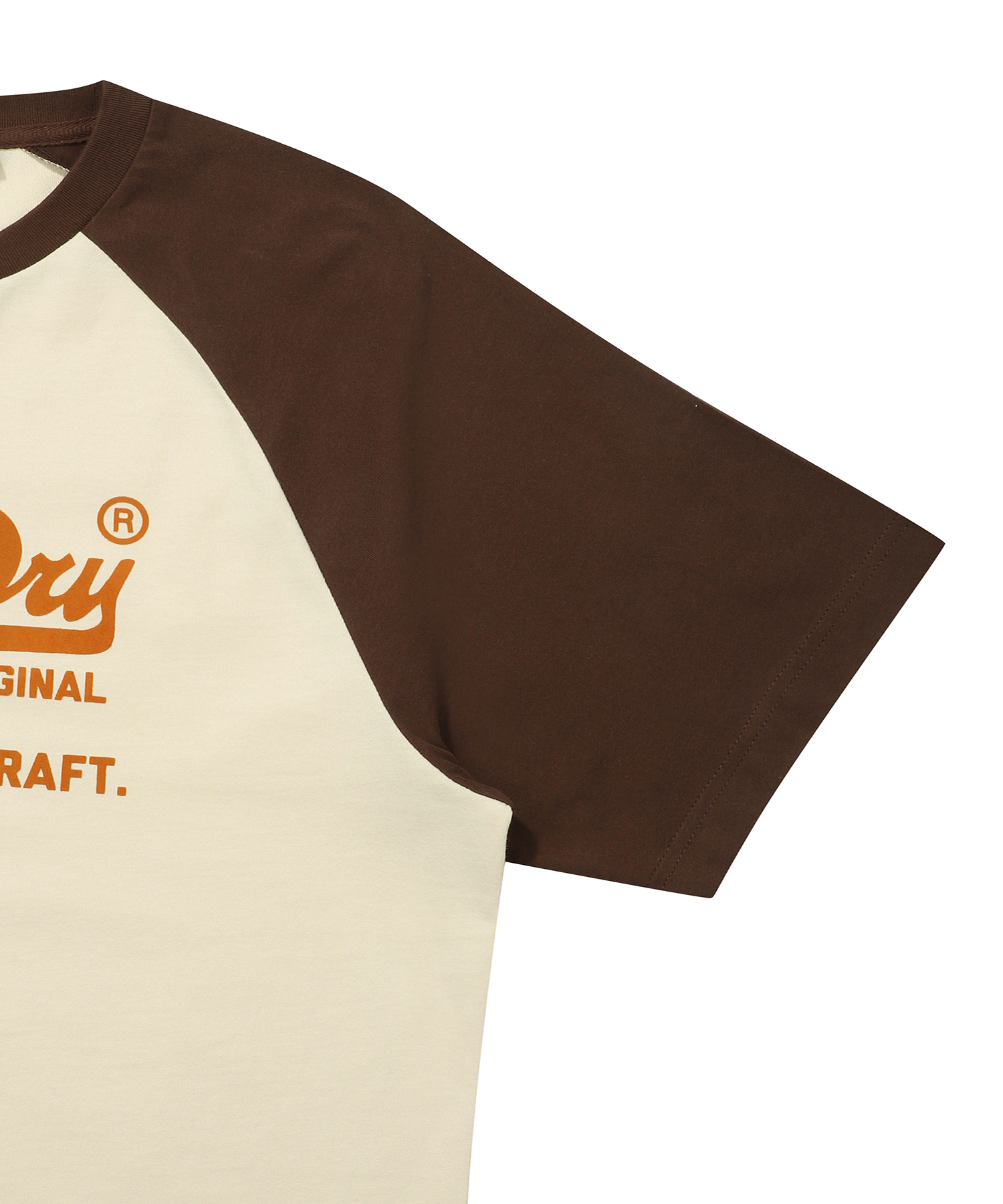 VINTAGE LOGO RAGLAN T SHIRT BROWN SDUISCP13 KBRW 4