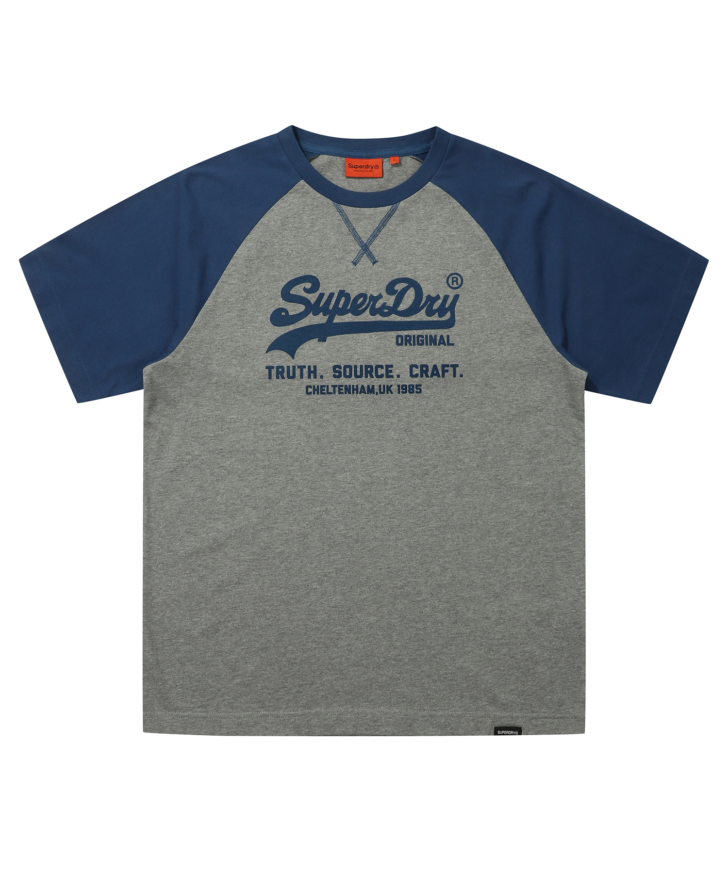 VINTAGE LOGO RAGLAN T SHIRT D BLUE SDUISCP13 KDBL 1