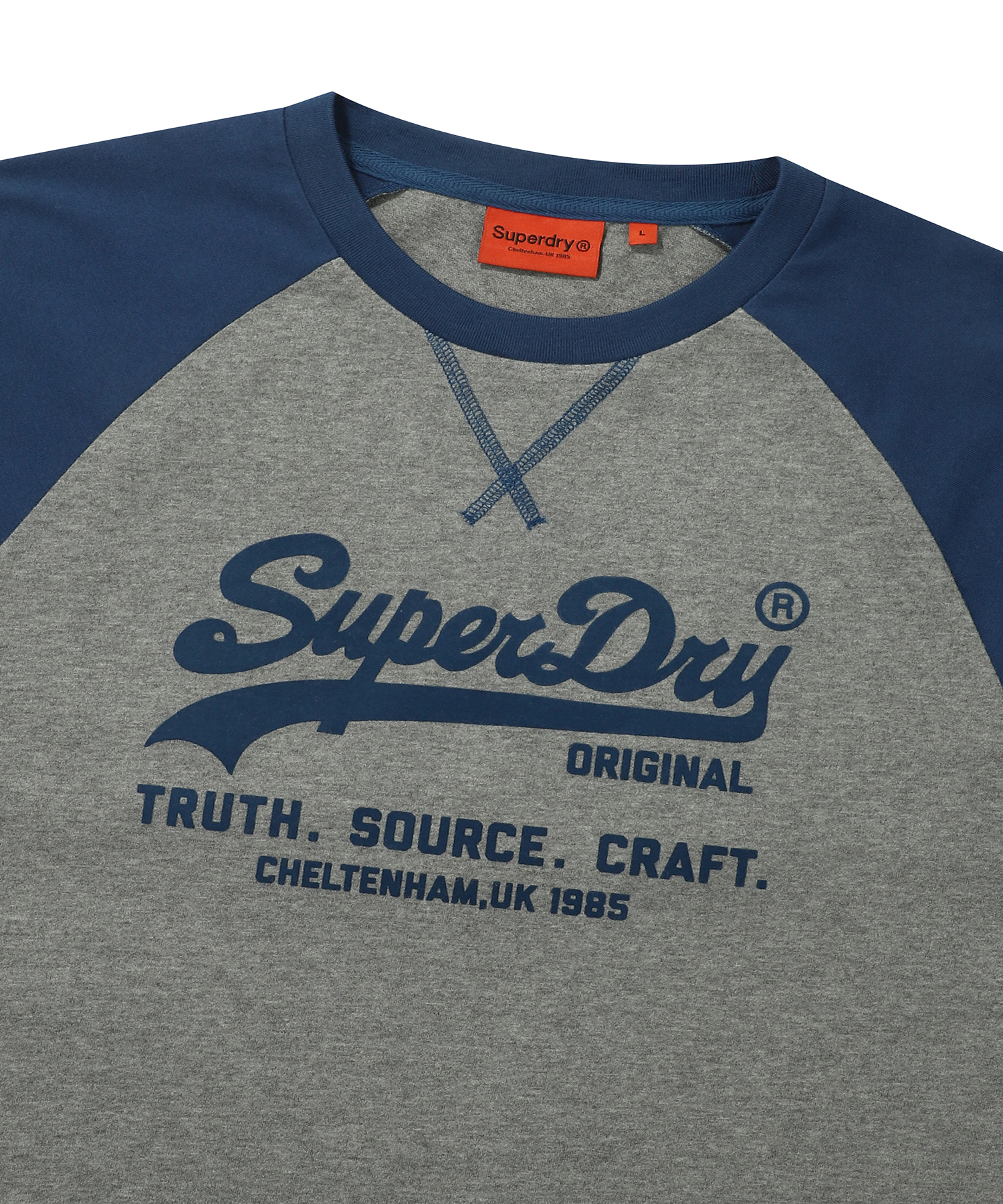 VINTAGE LOGO RAGLAN T SHIRT D BLUE SDUISCP13 KDBL 3