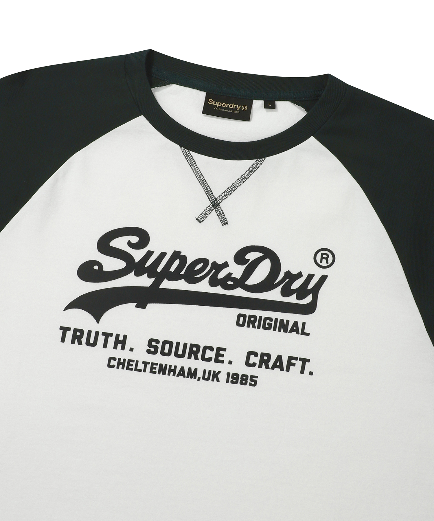 VINTAGE LOGO RAGLAN T SHIRT HUNTER SDUISCP13 KHNT 3