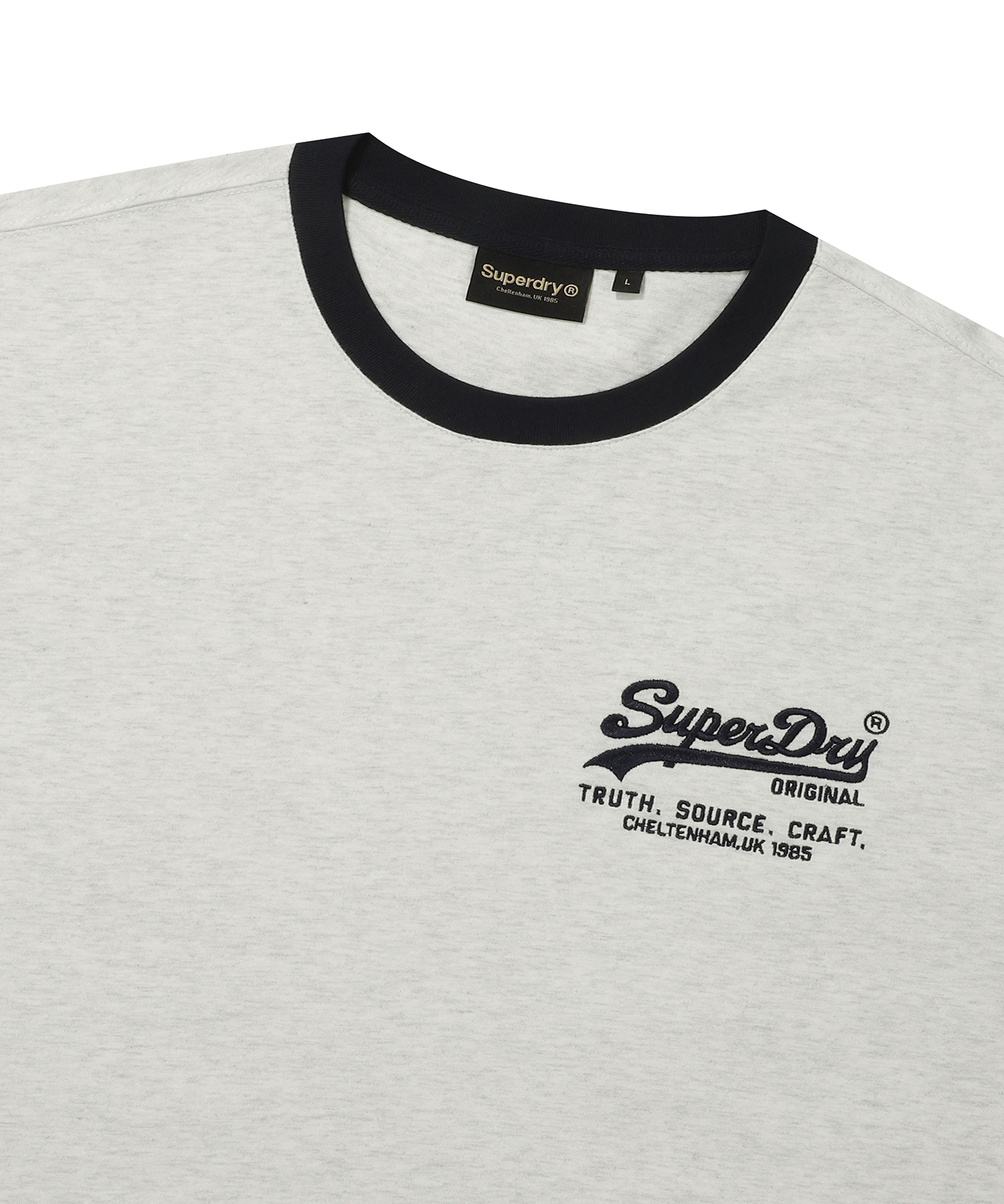VINTAGE LOGO RINGER T SHIRT L GREY SDUISCP08 KLGR 3