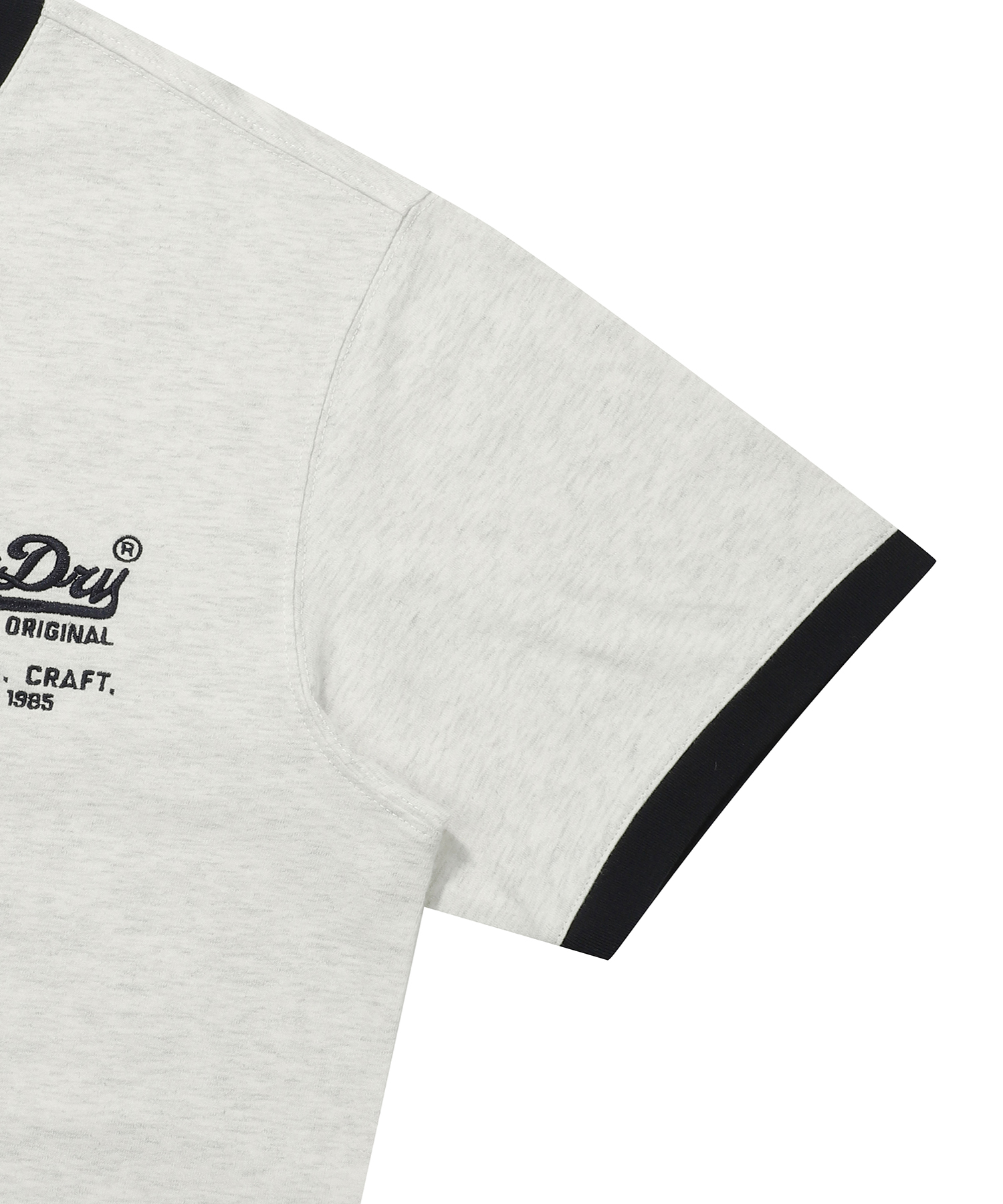 VINTAGE LOGO RINGER T SHIRT L GREY SDUISCP08 KLGR 4