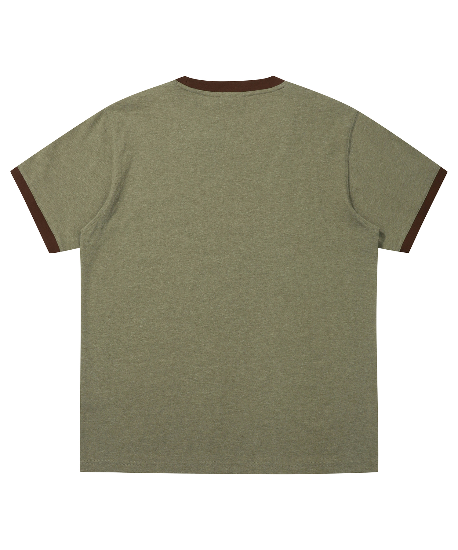 VINTAGE LOGO RINGER T SHIRT L KHAKI SDUISCP08 KLKH 2
