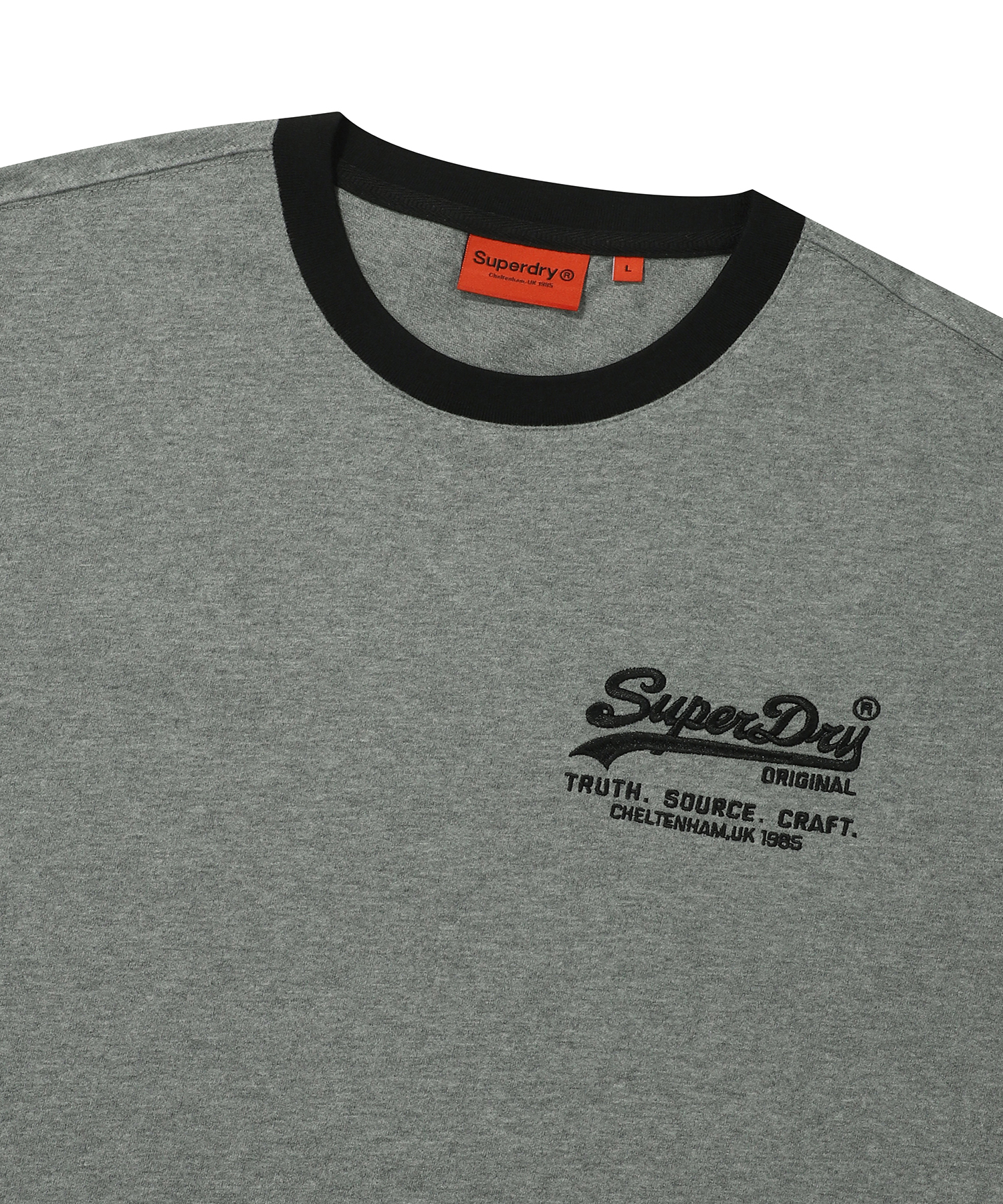 VINTAGE LOGO RINGER T SHIRT M GREY SDUISCP08 KMGR 3
