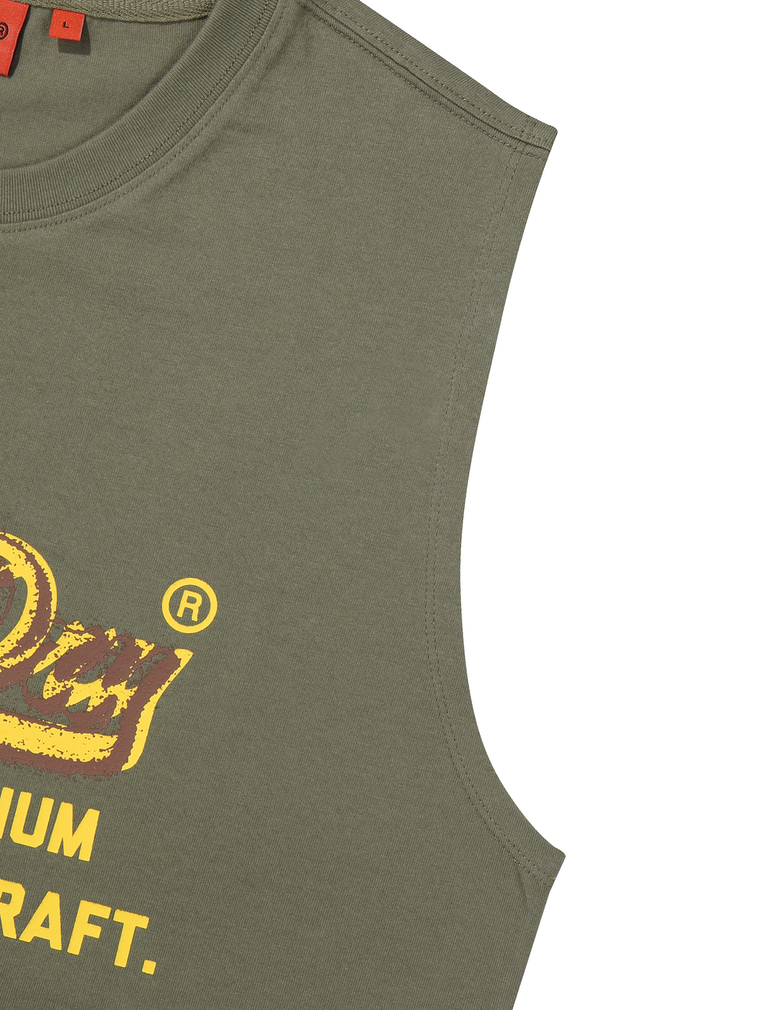 VINTAGE LOGO SLEEVELESS KHAKI SDMIVCP62 KKHK 4