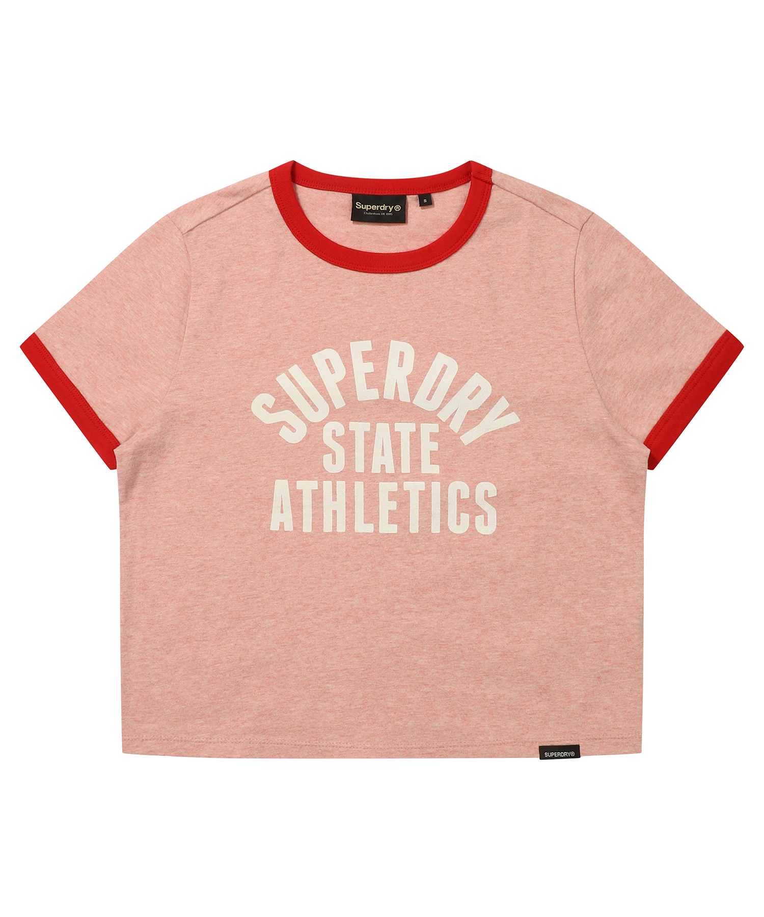 W ATHLETICS LOGO CROP T SHIRT CORAL SDFISCP04 KCRL 1