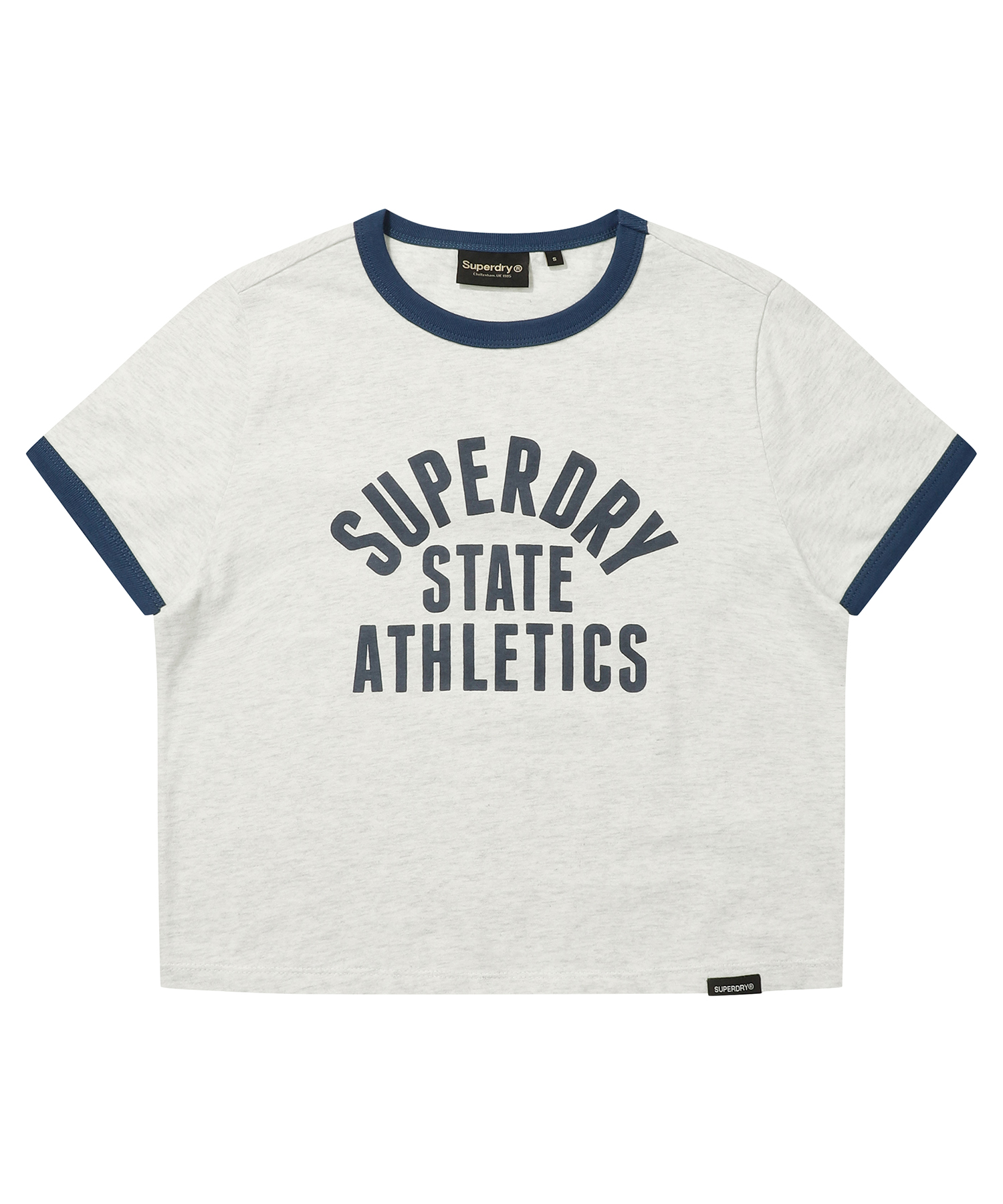 W ATHLETICS LOGO CROP T SHIRT L GREY SDFISCP04 KLGR 1