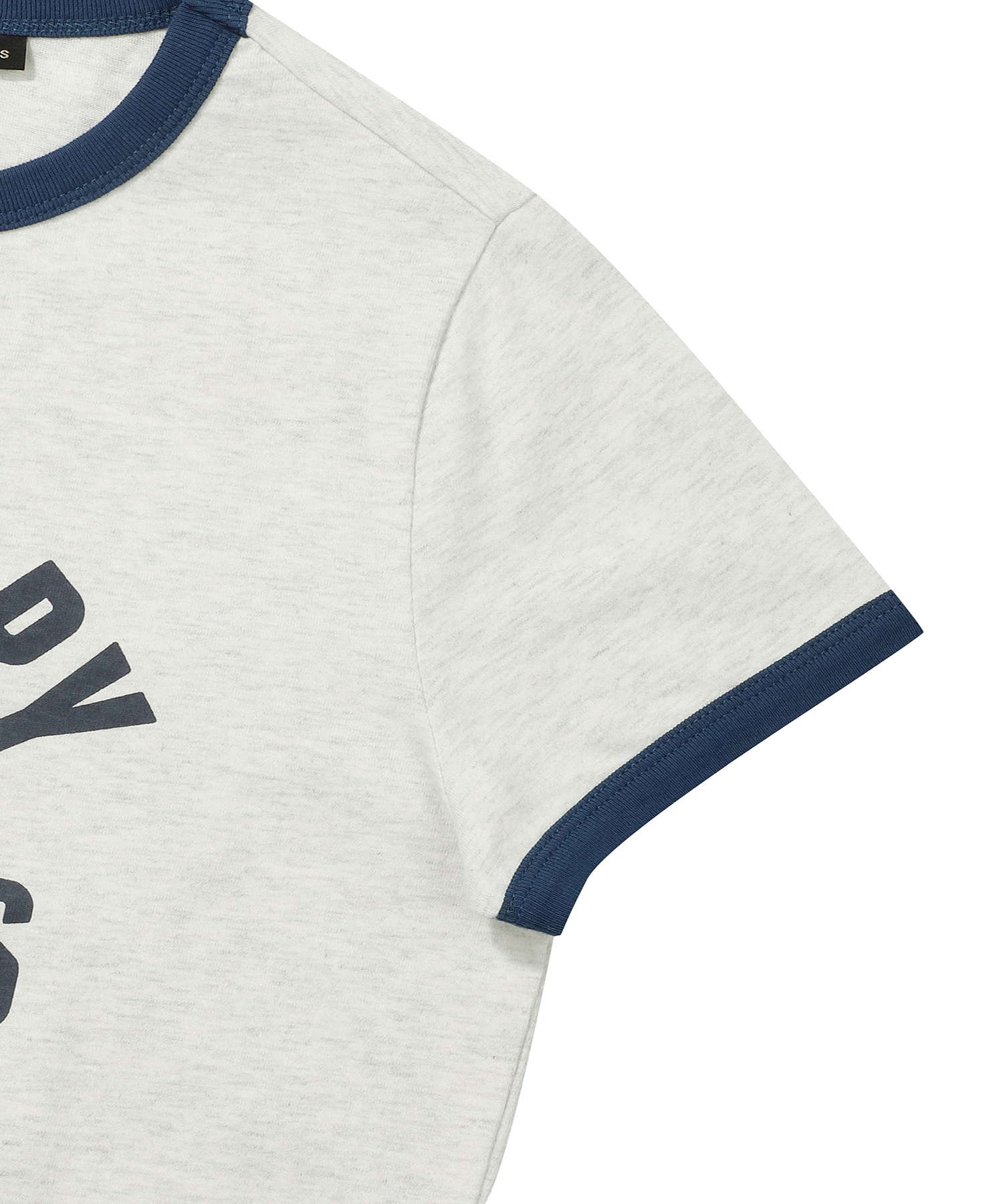 W ATHLETICS LOGO CROP T SHIRT L GREY SDFISCP04 KLGR 4