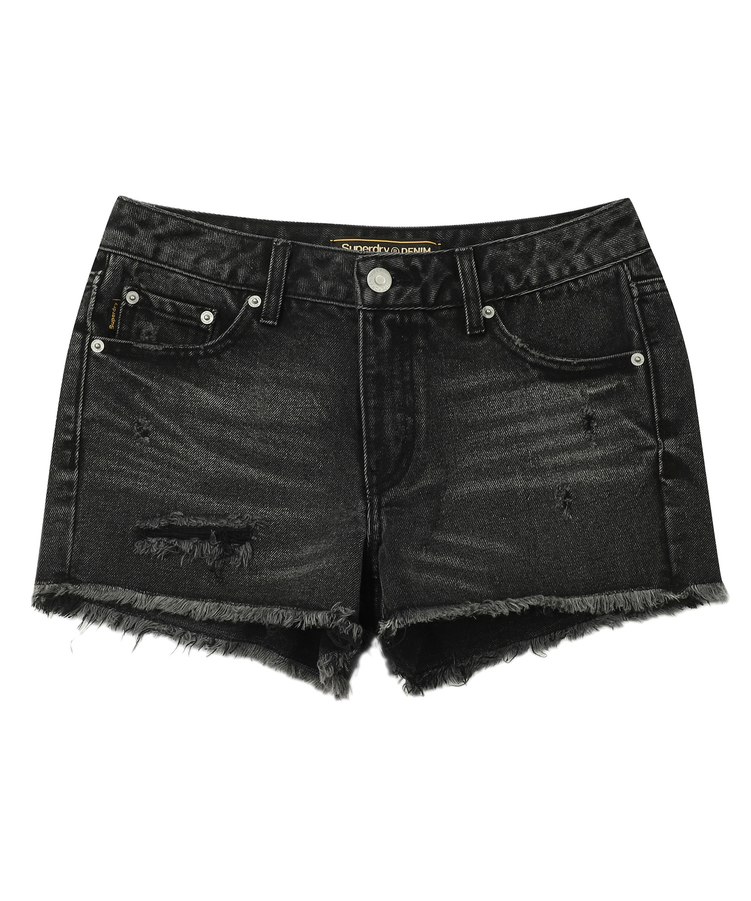 W DENIM SHORTS BLACK M TONE DENIM SDFLHAP61 KMBK 1