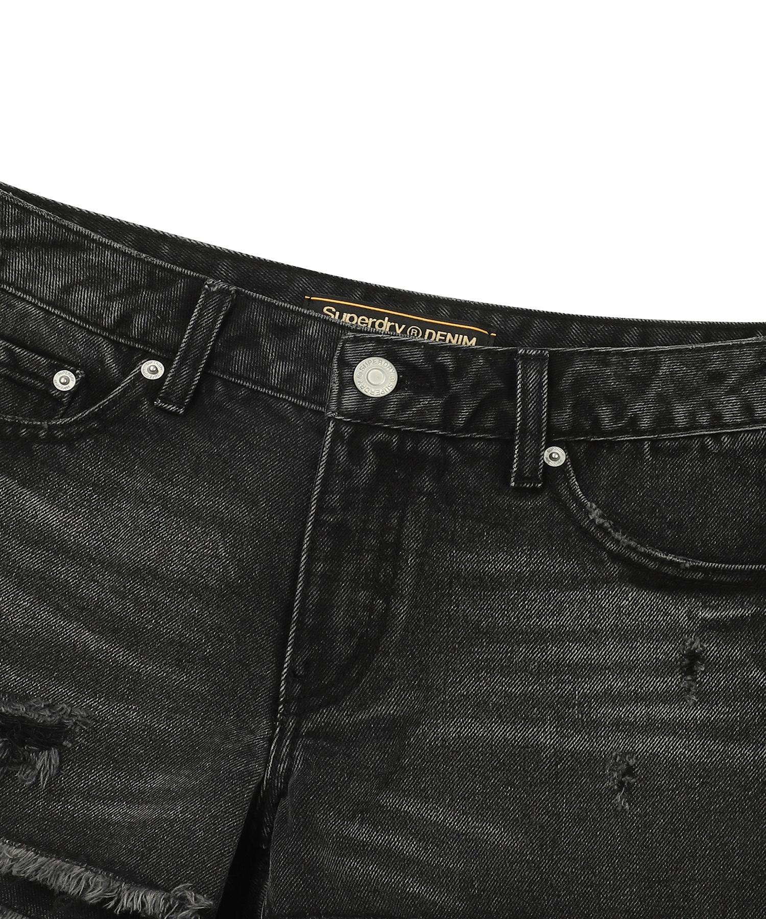 W DENIM SHORTS BLACK M TONE DENIM SDFLHAP61 KMBK 3