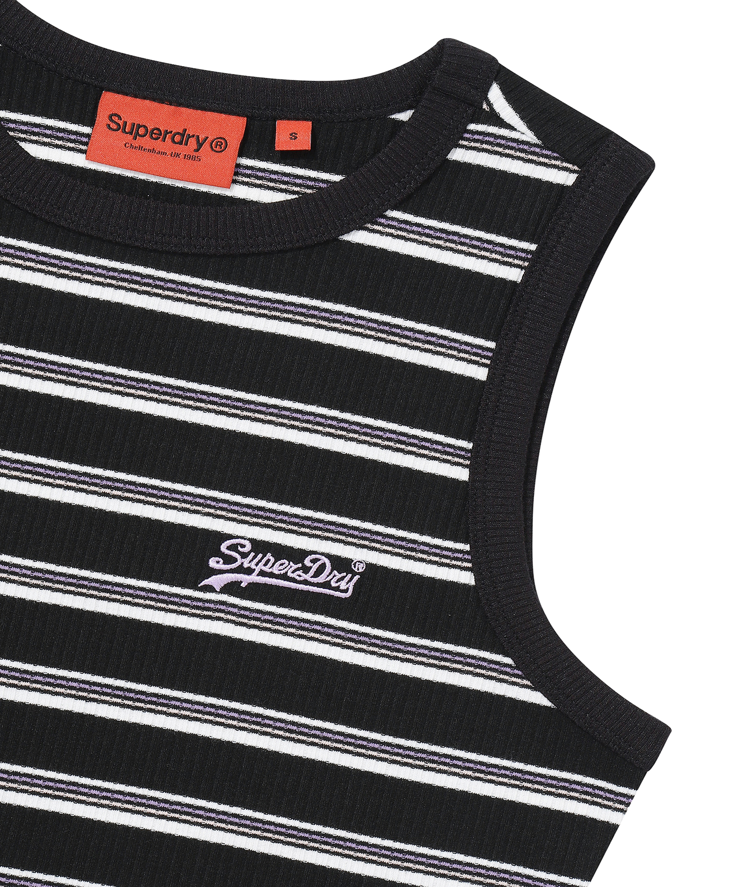 W ESSENTIAL STRIPE DRESS BLACK SDFIOCP61 KBLK 3