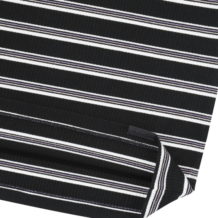 W ESSENTIAL STRIPE DRESS BLACK SDFIOCP61 KBLK 4