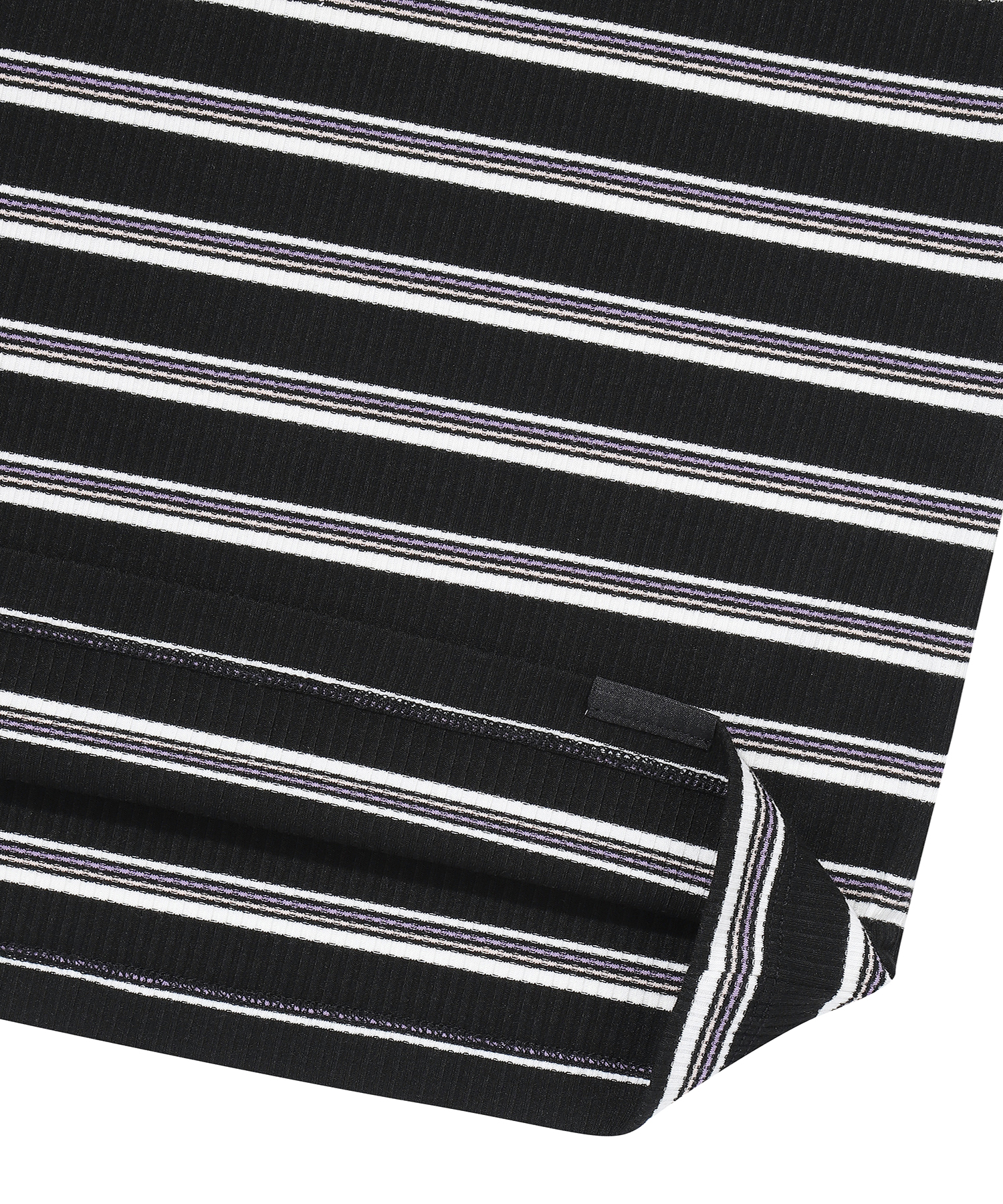 W ESSENTIAL STRIPE DRESS BLACK SDFIOCP61 KBLK 4