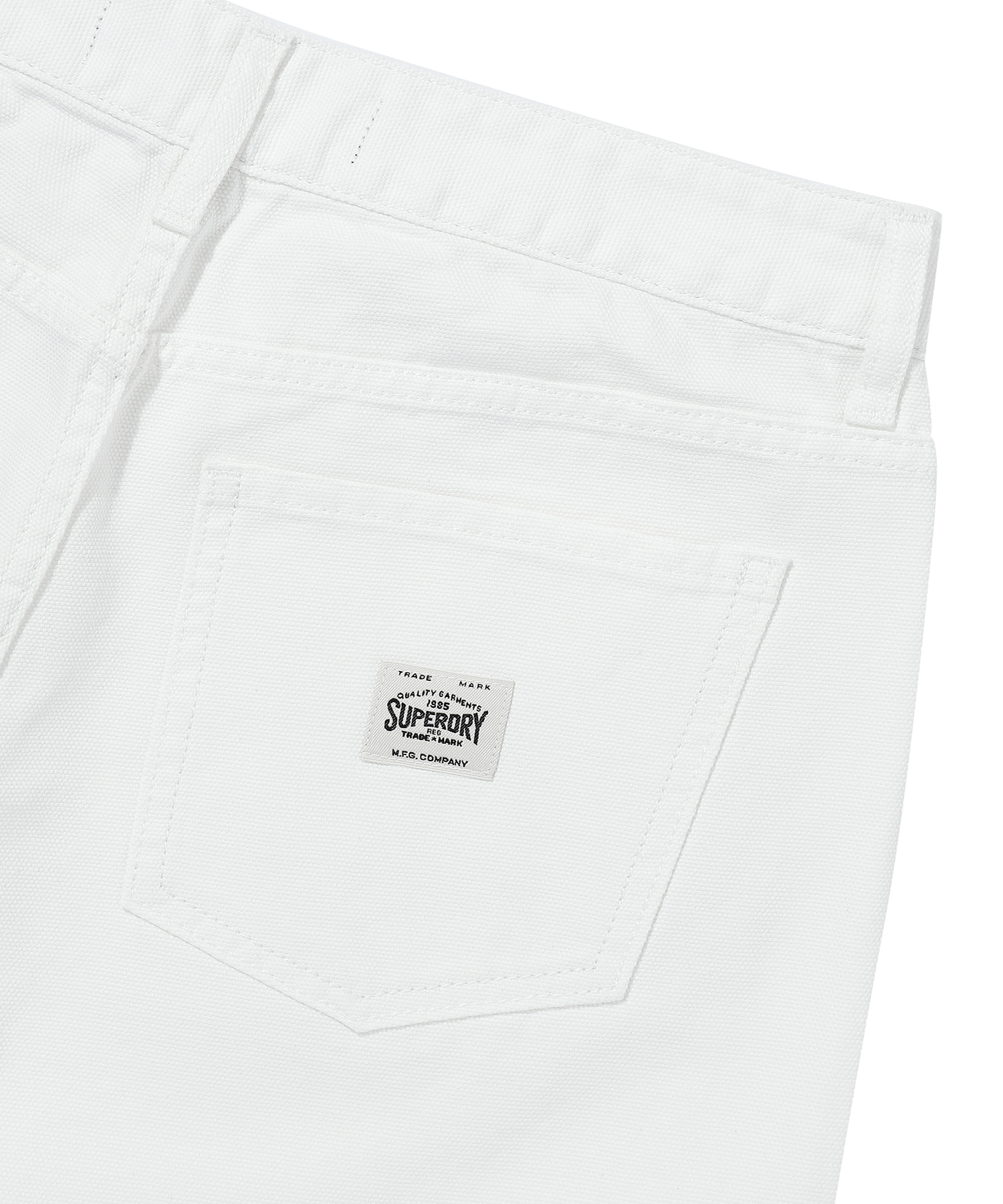 W FOUR QUARTER DENIM SHORTS WHITE SDFLHAP60 KWHT 5