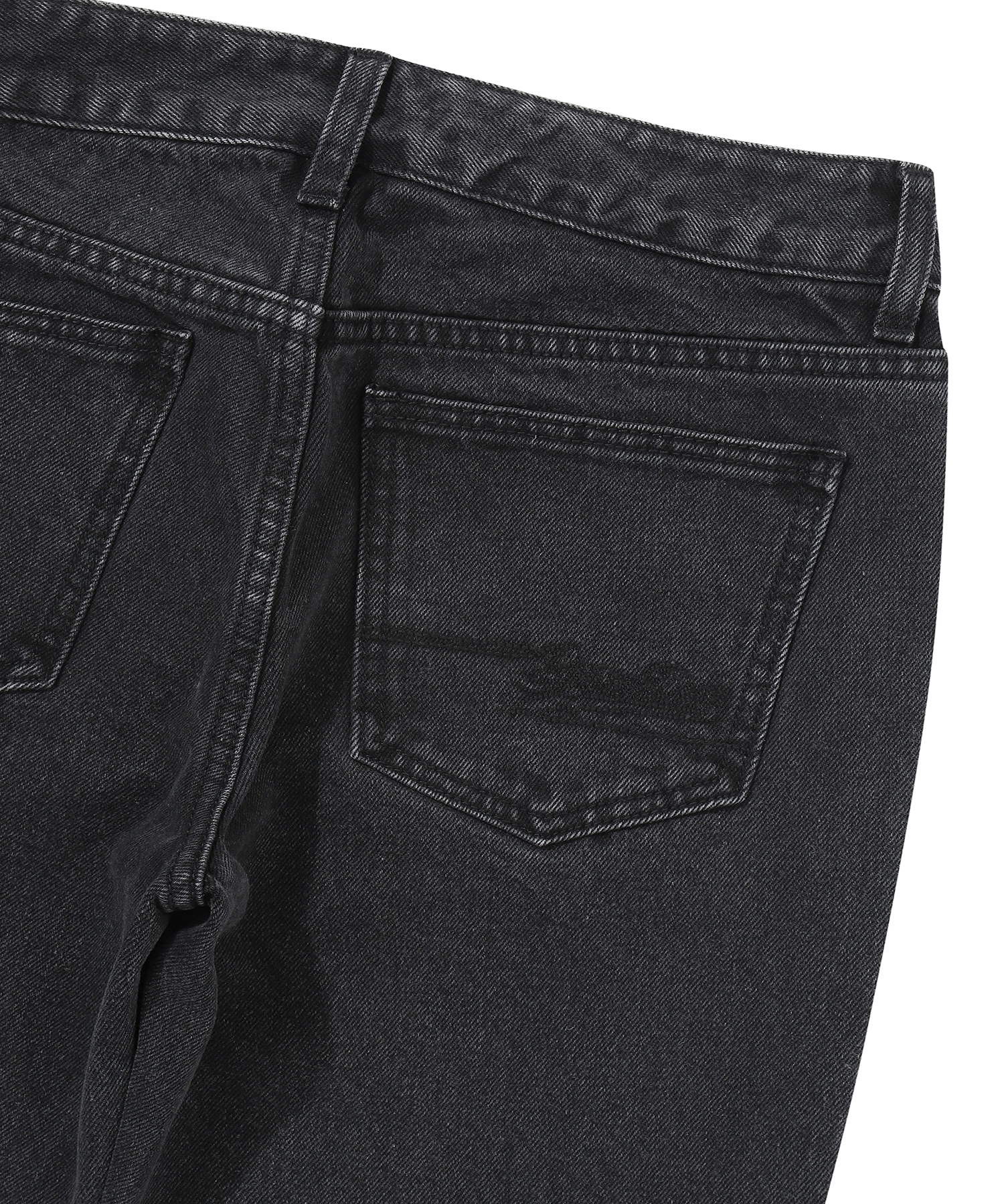 W LOWRISE BOOTS CUT DENIM PANTS BLACK D TONE DENIM SDFLDAP04 KBLK 4