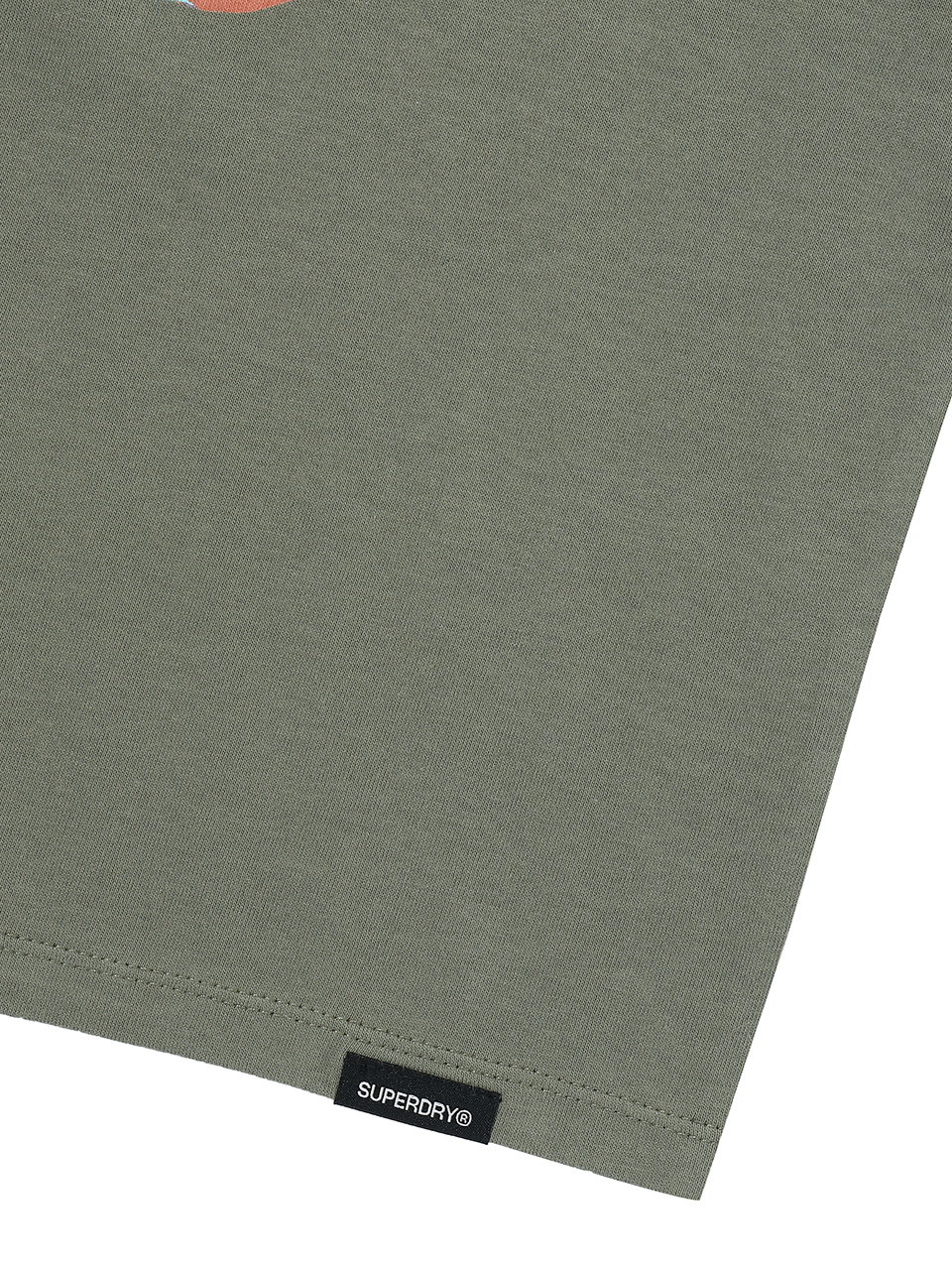 W VINTAGE ART CROP T SHIRT KHAKI SDFISCP08 KKHK 5