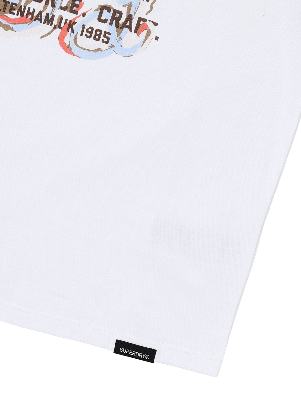 W VINTAGE ART CROP T SHIRT WHITE SDFISCP08 KWHT 5