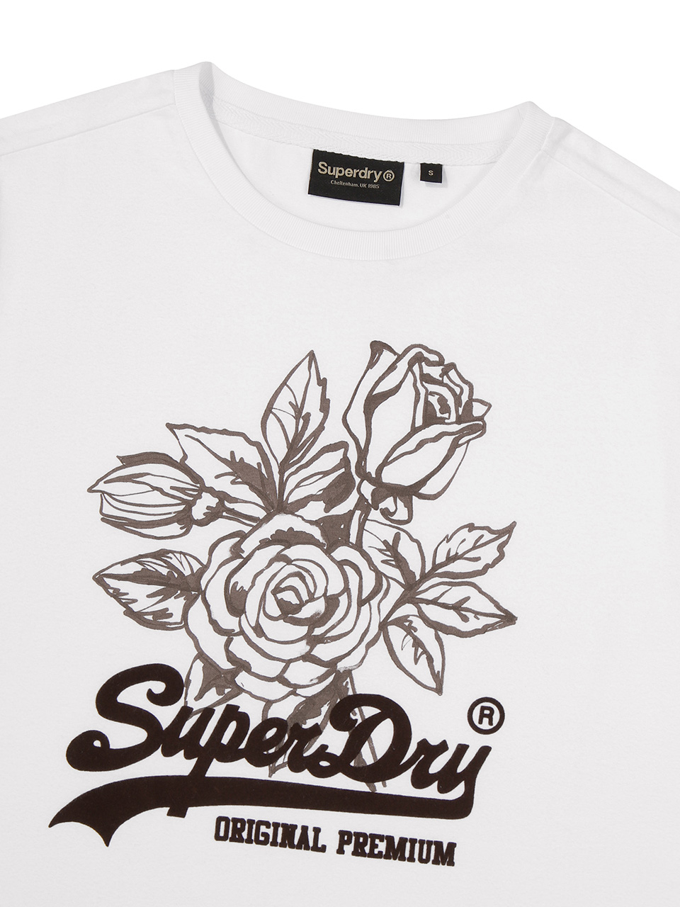 W VINTAGE FLOWER T SHIRT WHITE SDFISCP05 KWHT 3