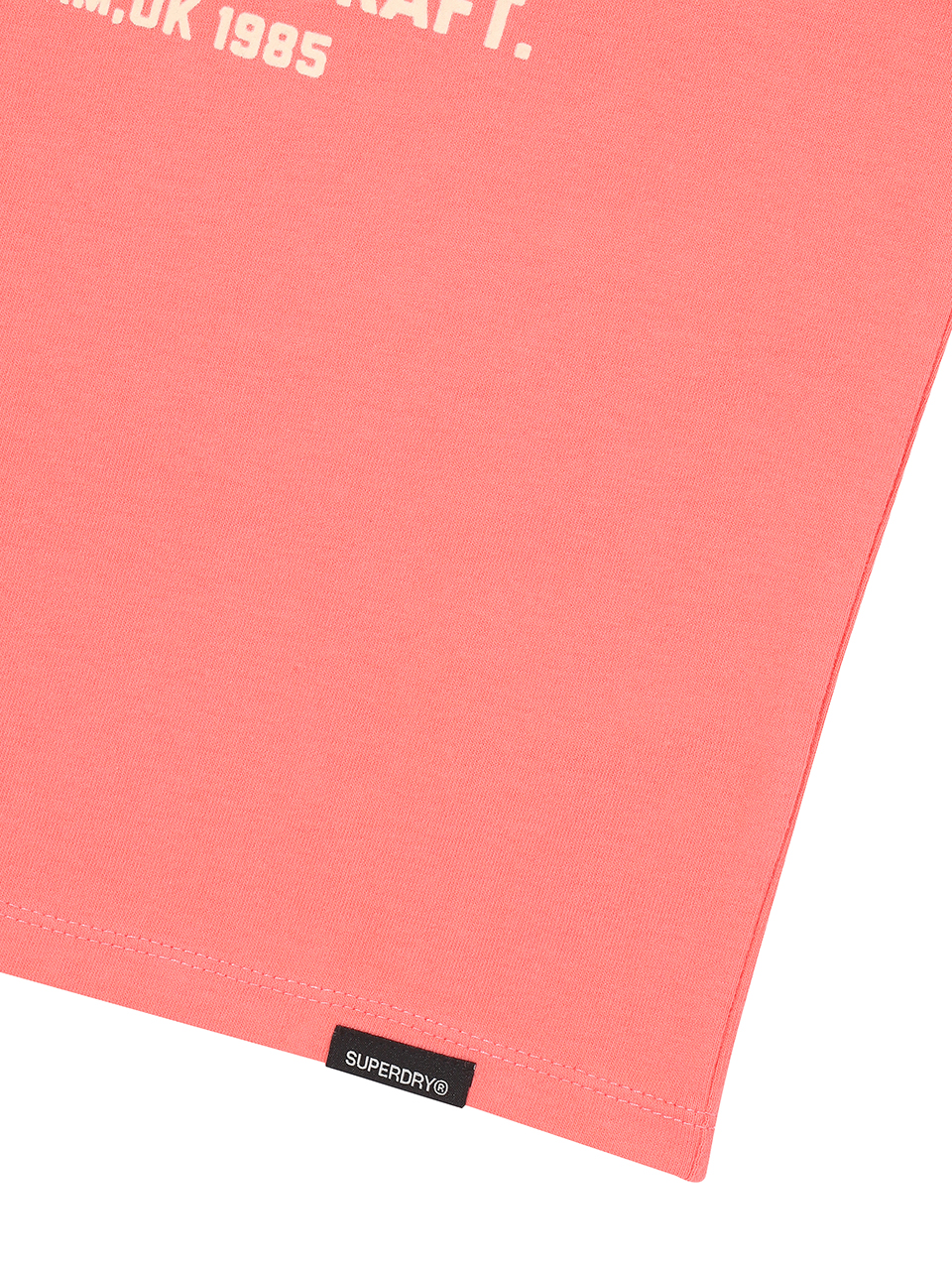 W VINTAGE LOGO CROP T SHIRT CORAL SDFISCP02 KCRL 5