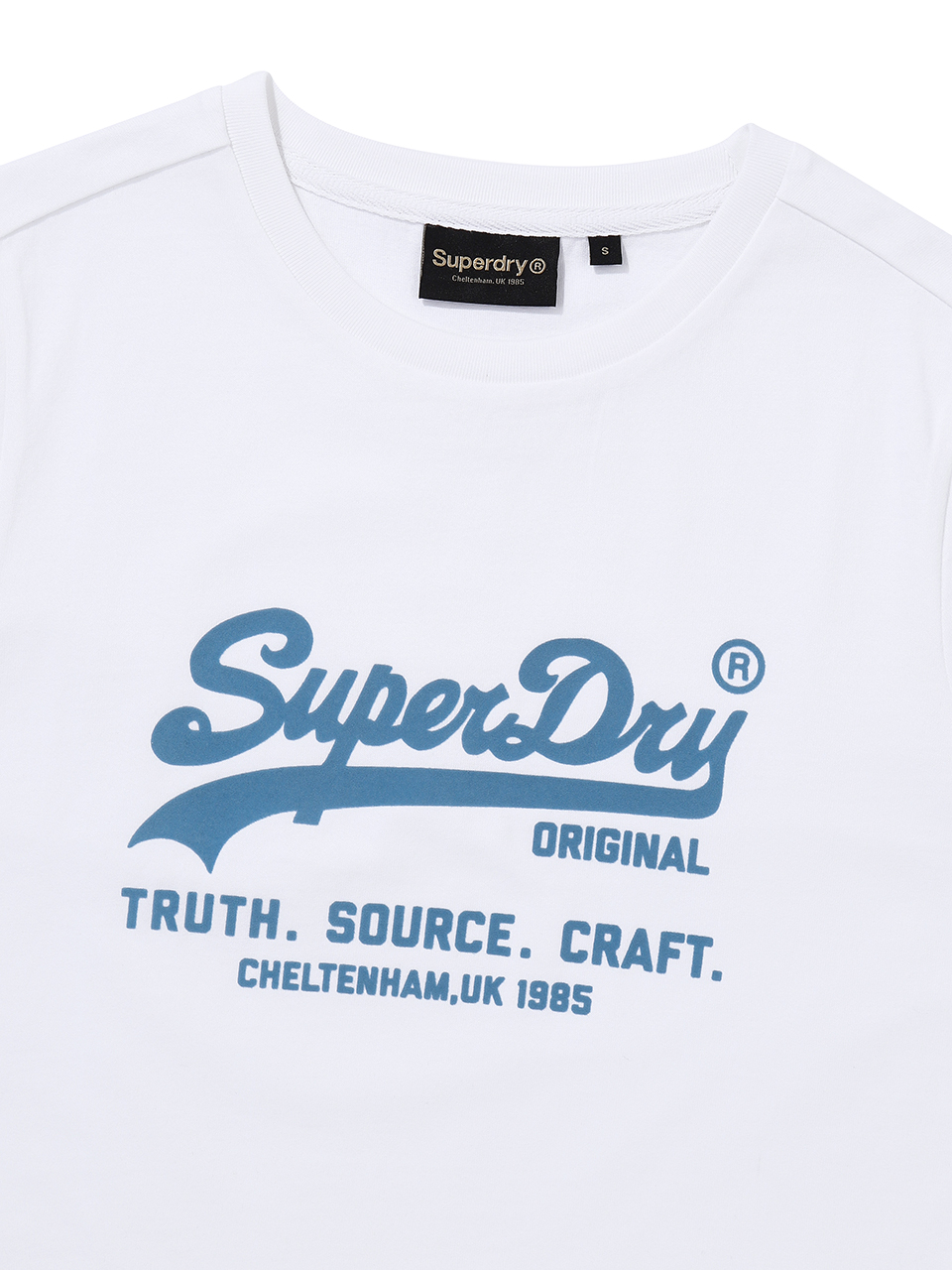 W VINTAGE LOGO CROP T SHIRT WHITE SDFISCP02 KWHT 3