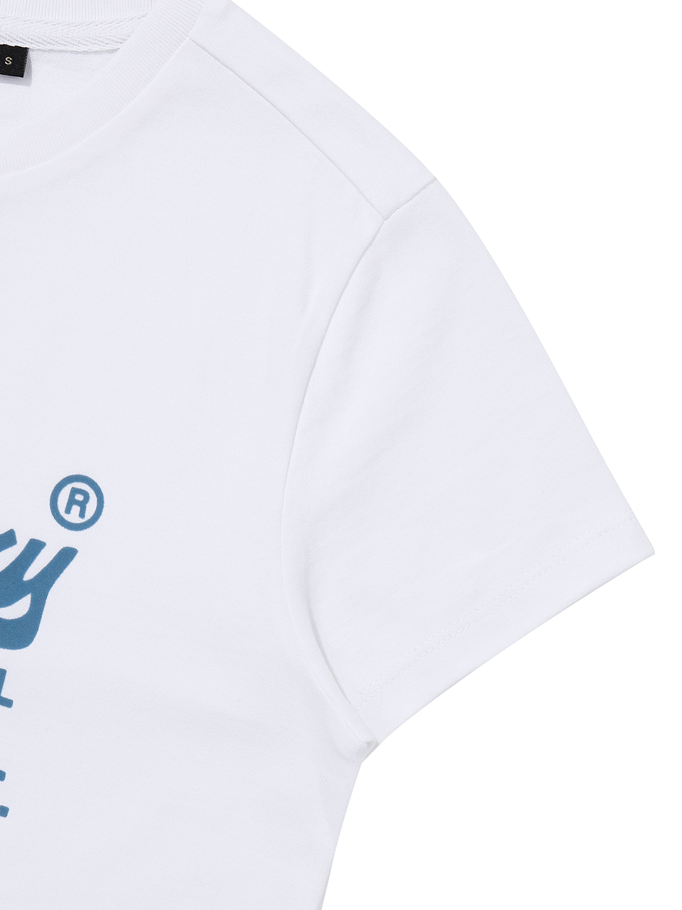 W VINTAGE LOGO CROP T SHIRT WHITE SDFISCP02 KWHT 4