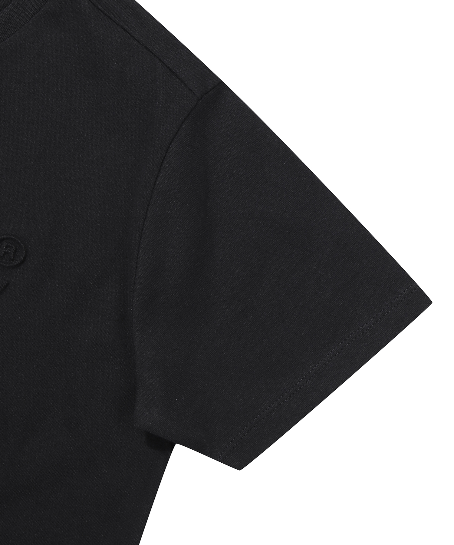 W VINTAGE LOGO EMB T SHIRT BLACK SDFISCP03 KBLK 5