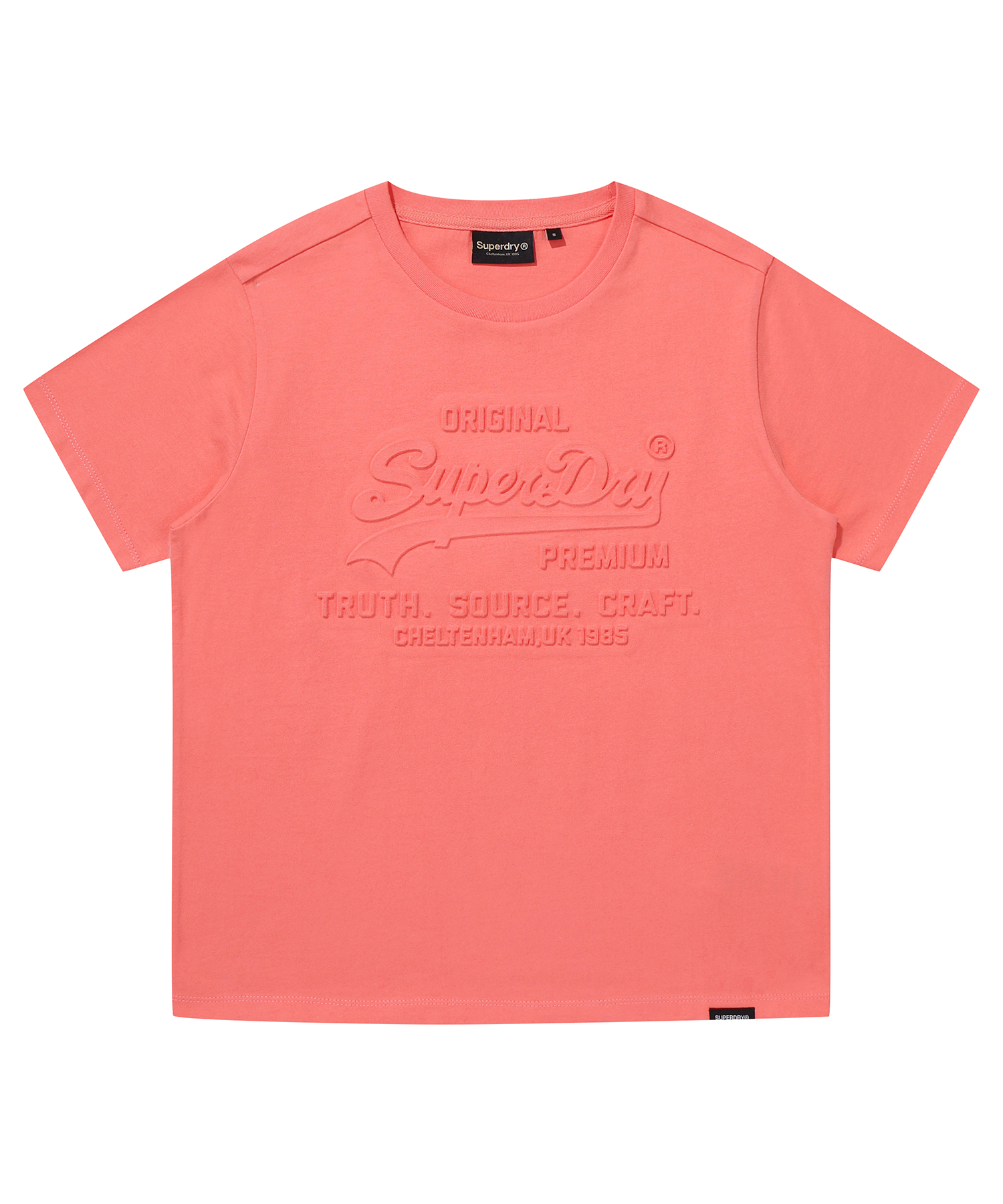 W VINTAGE LOGO EMB T SHIRT CORAL SDFISCP03 KCRL 1