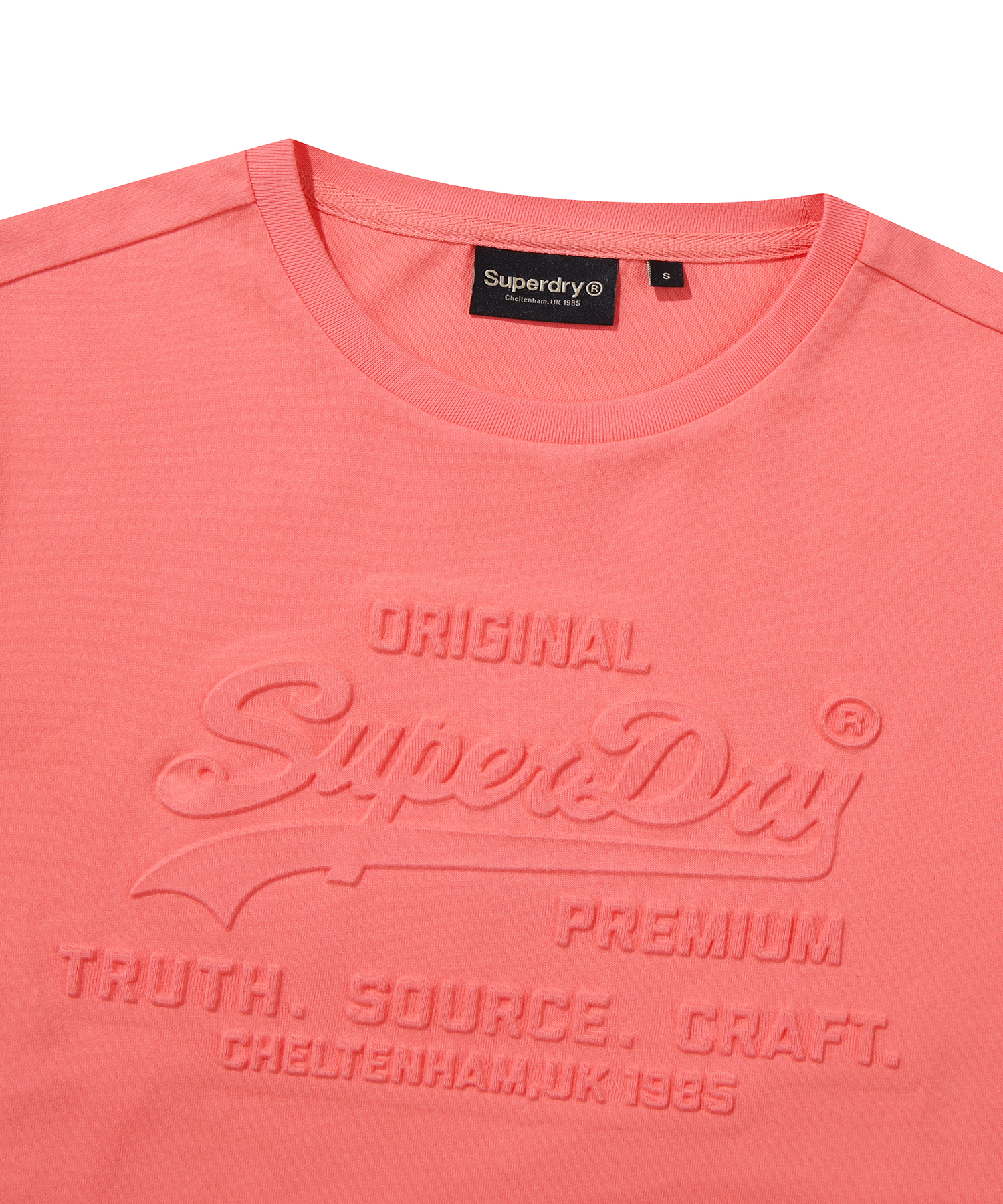 W VINTAGE LOGO EMB T SHIRT CORAL SDFISCP03 KCRL 3