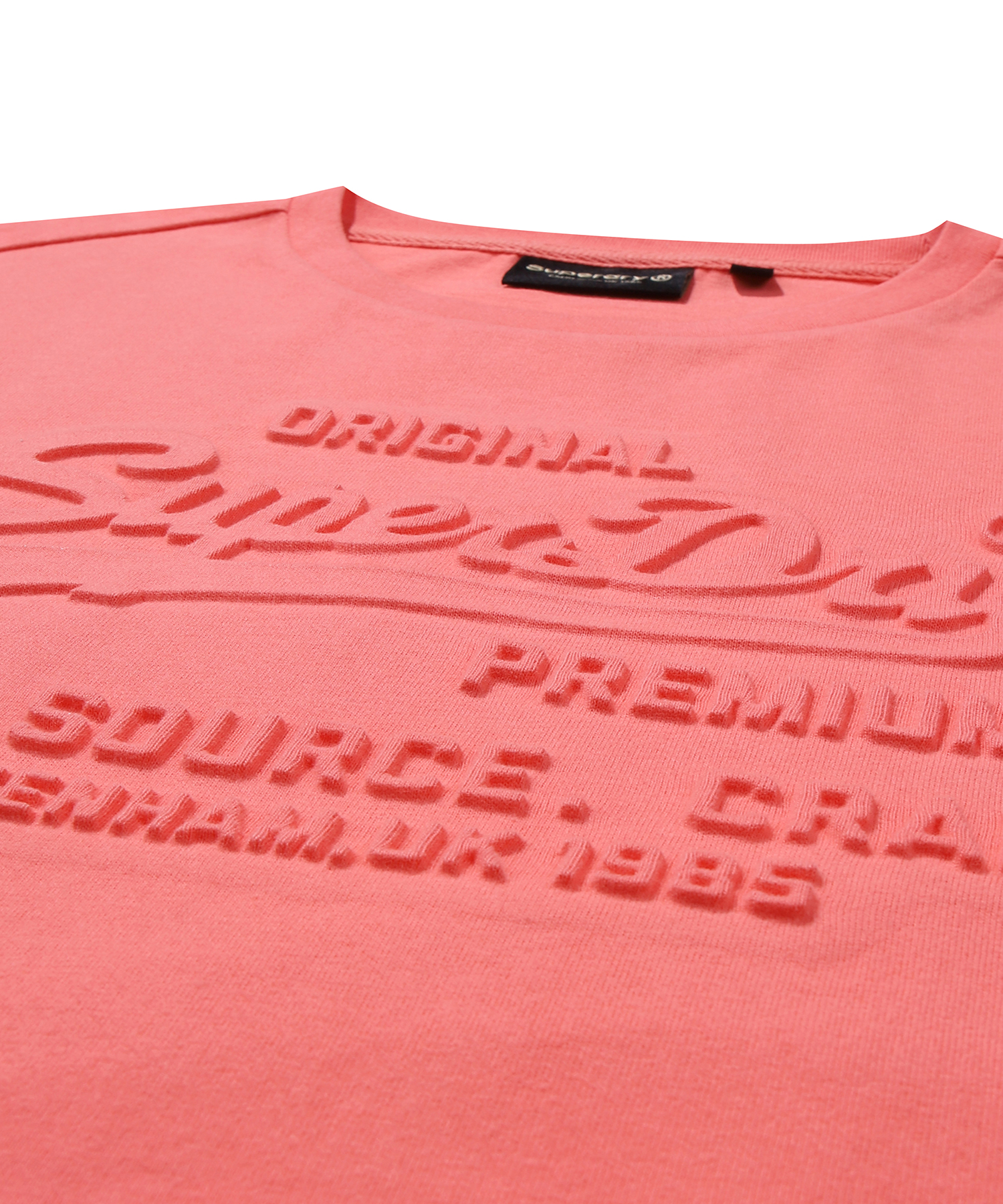 W VINTAGE LOGO EMB T SHIRT CORAL SDFISCP03 KCRL 4