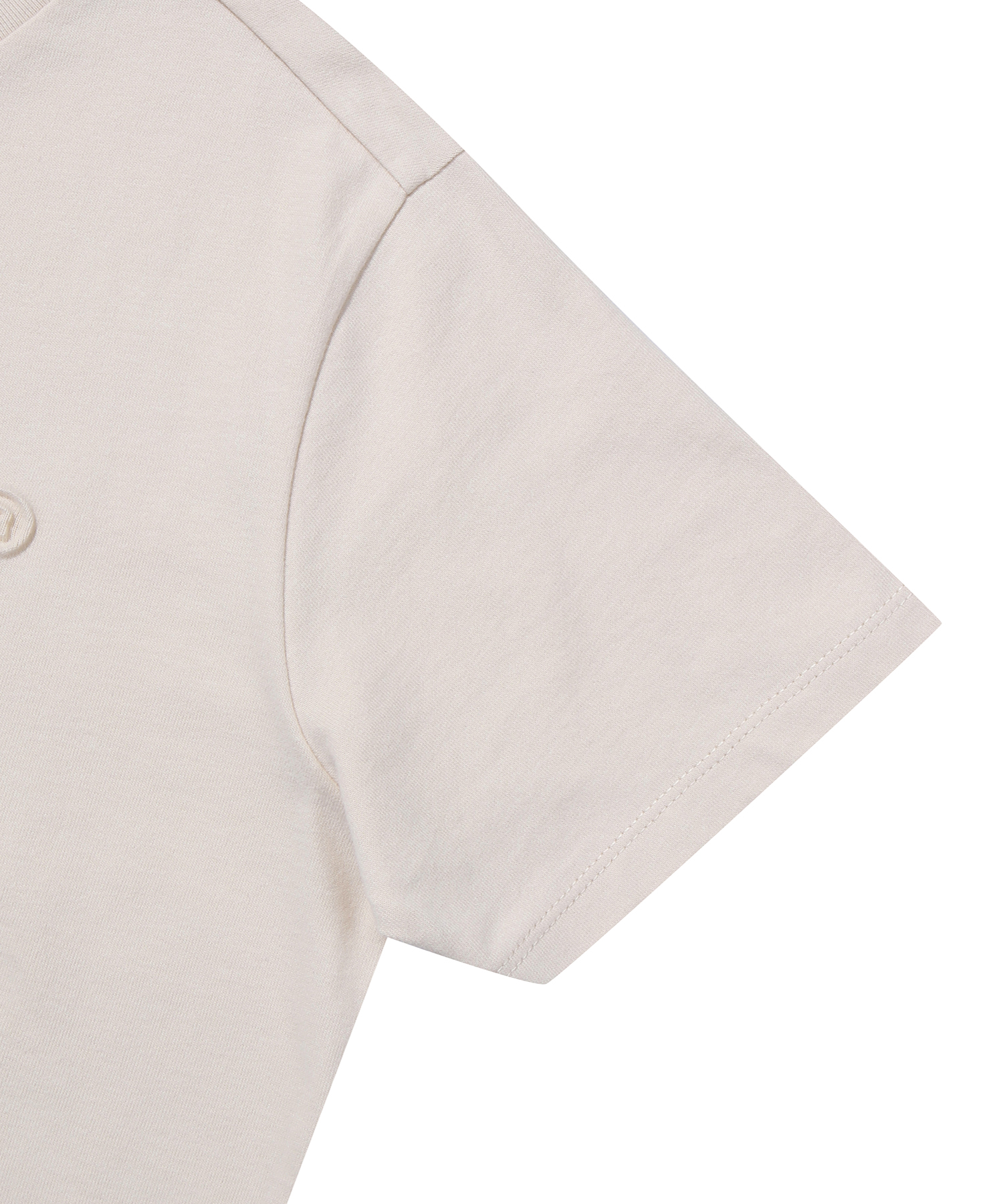 W VINTAGE LOGO EMB T SHIRT L BEIGE SDFISCP03 KLBE 5