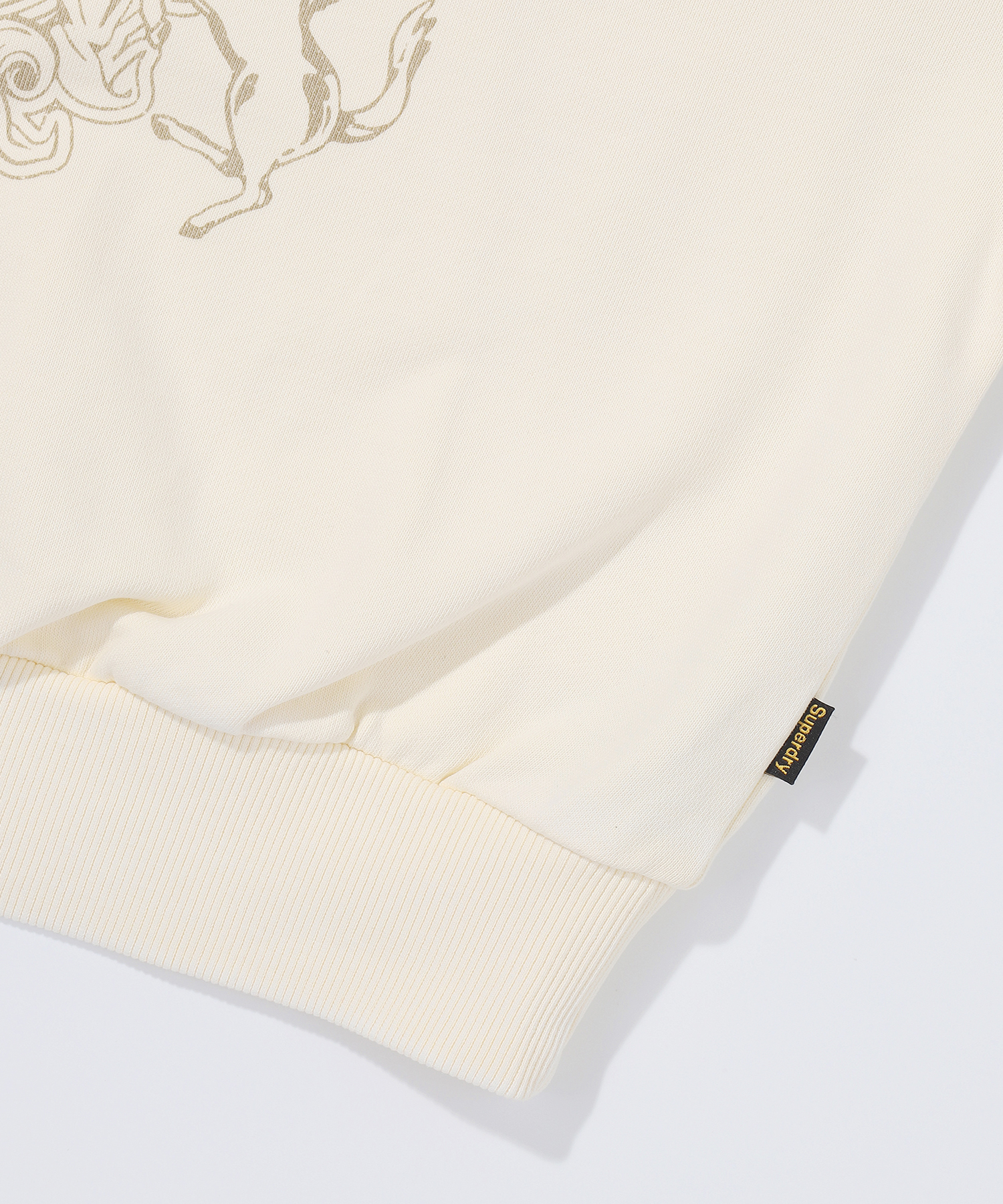 W VINTAGE WASHED CROP SWEATSHIRT CREAM SDFMRAP40 KCRM 5