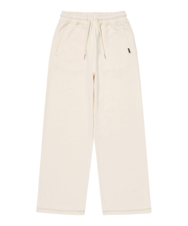 W VINTAGE WASHED WIDE SWEATPANTS CREAM SDFLWAP40 KCRM 1