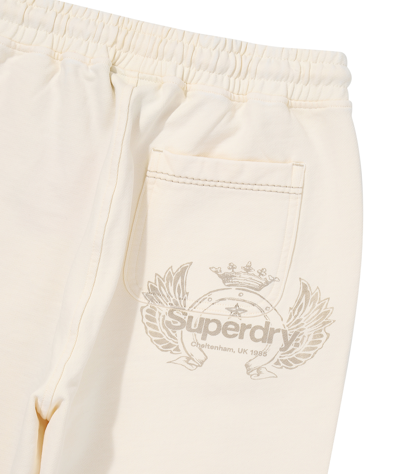 W VINTAGE WASHED WIDE SWEATPANTS CREAM SDFLWAP40 KCRM 5