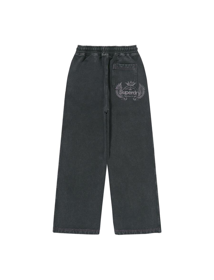 W VINTAGE WASHED WIDE SWEATPANTS D GREY SDFLWAP40 KDGR 1