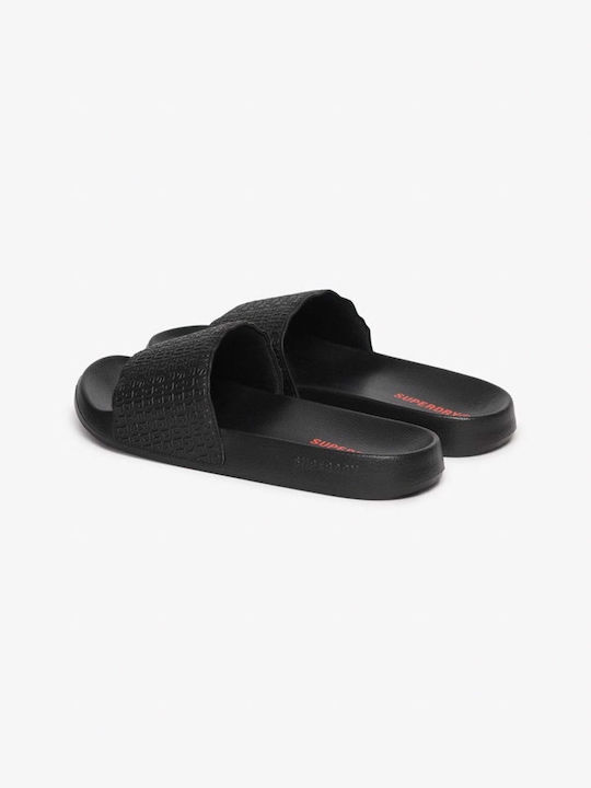 AOP EMBOSSED POOL SLIDE Black MF310272A 02A 1