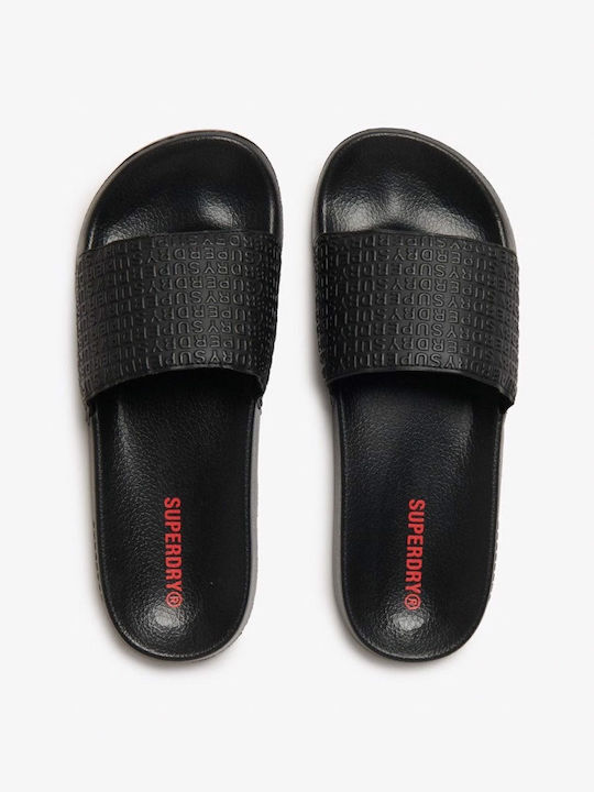 AOP EMBOSSED POOL SLIDE Black MF310272A 02A 2