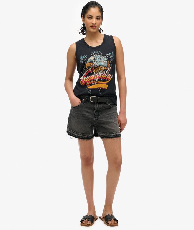 BIKER ROCK RACER VEST Mid Amp Black W6012080A 8IV 2