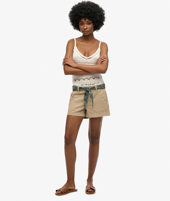 CLASSIC CHINO SHORT Stonewash Taupe Brown W7110454A 2DN 2